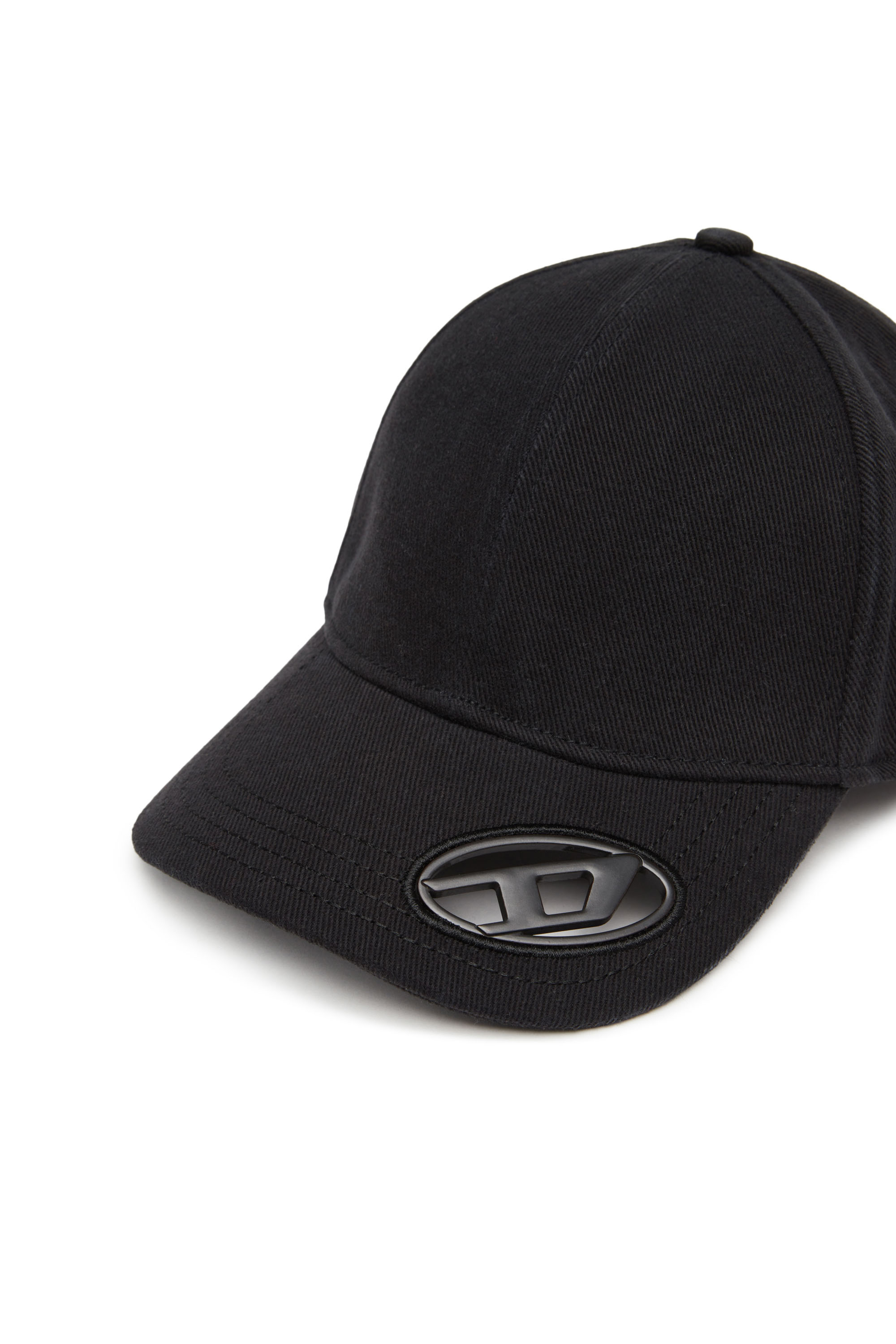 Diesel - C-PLAK, Casquette de baseball avec plaque oval D Homme in Noir - 3