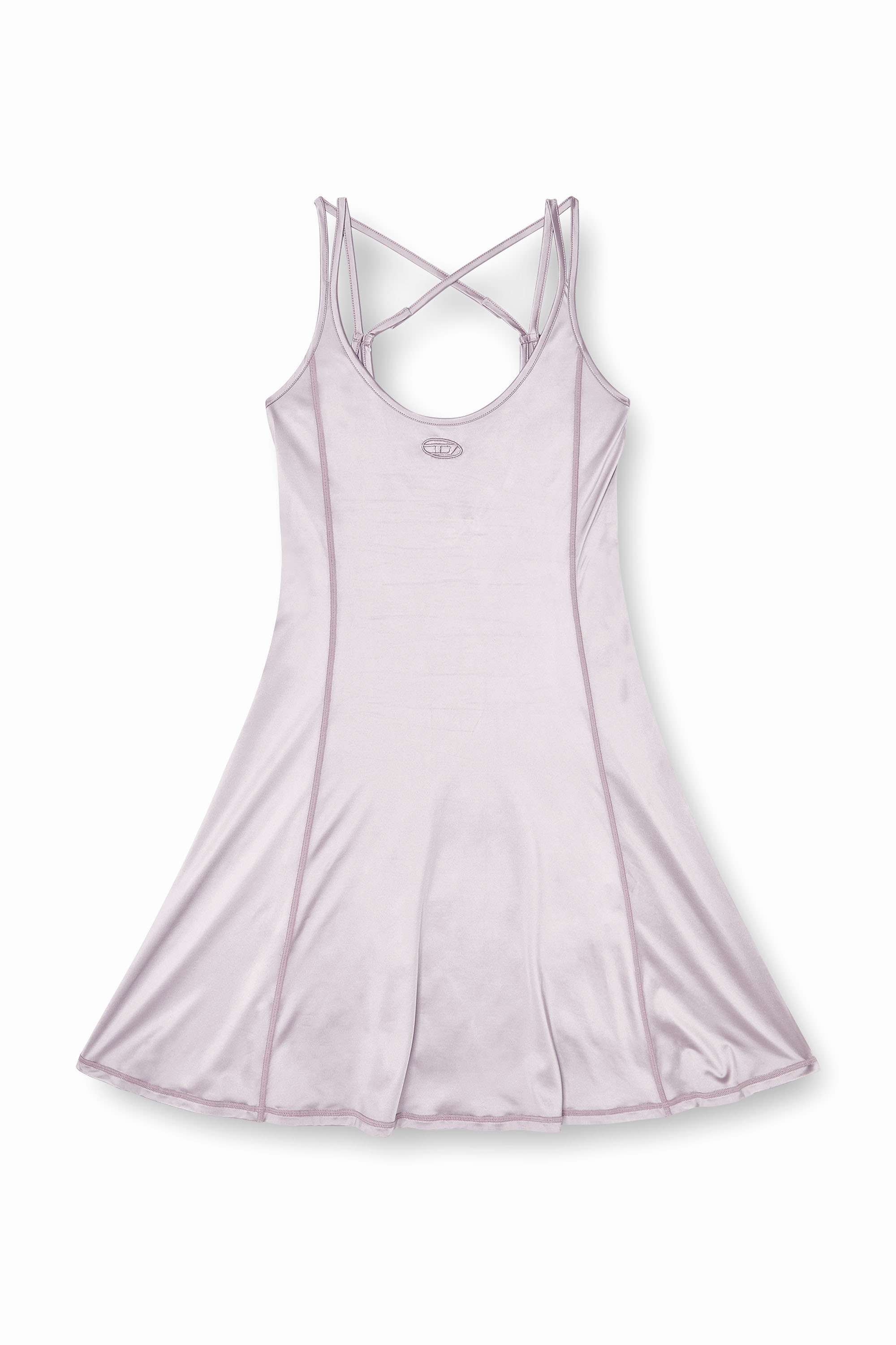 Diesel - D-IMMY, Robe fluide &agrave; fines bretelles doubles Femme in Violet - 1
