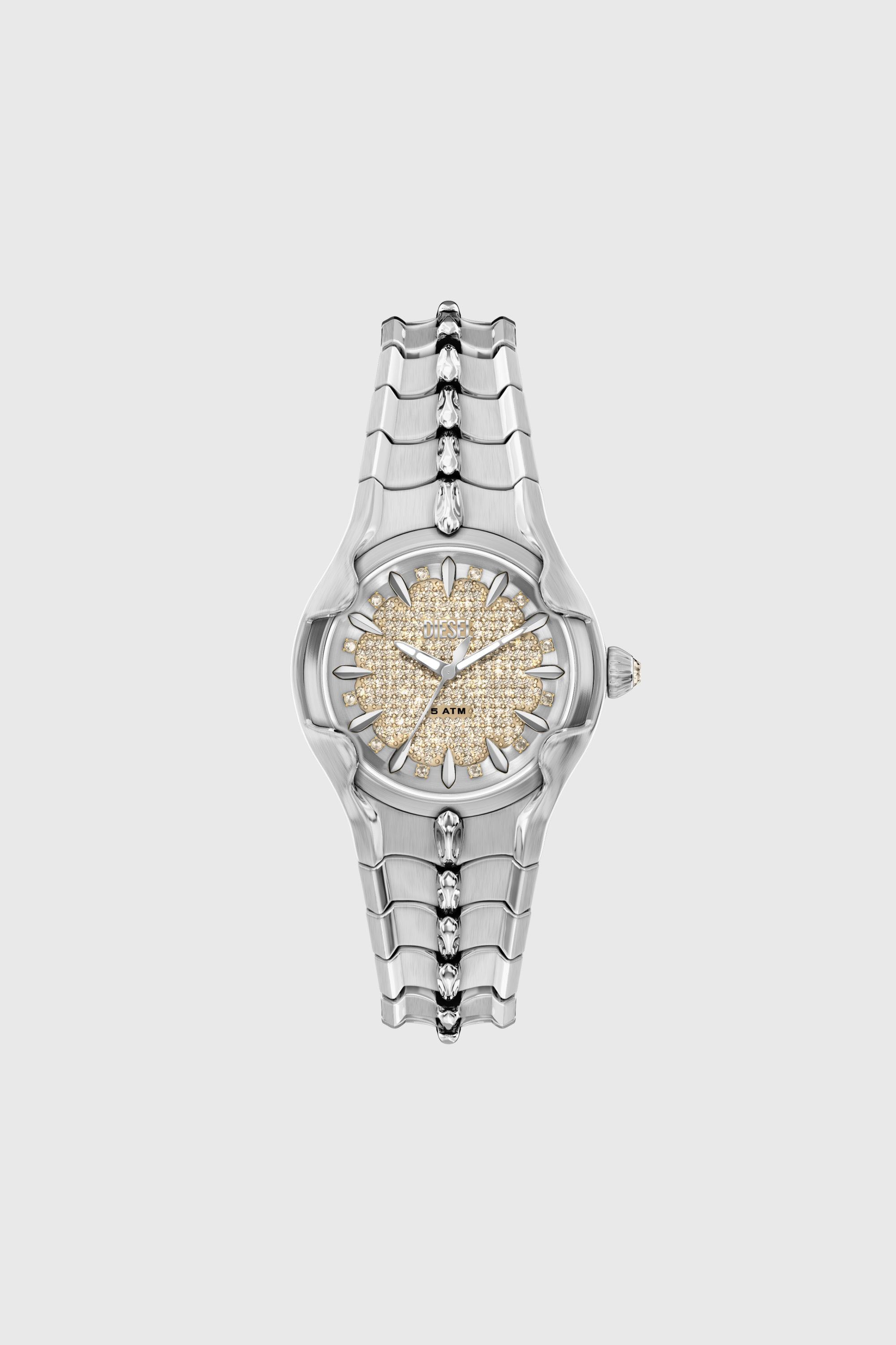 Diesel - DZ5631 WATCH, Montre Vert en acier inoxydable Homme in Gris argent&eacute; - 1