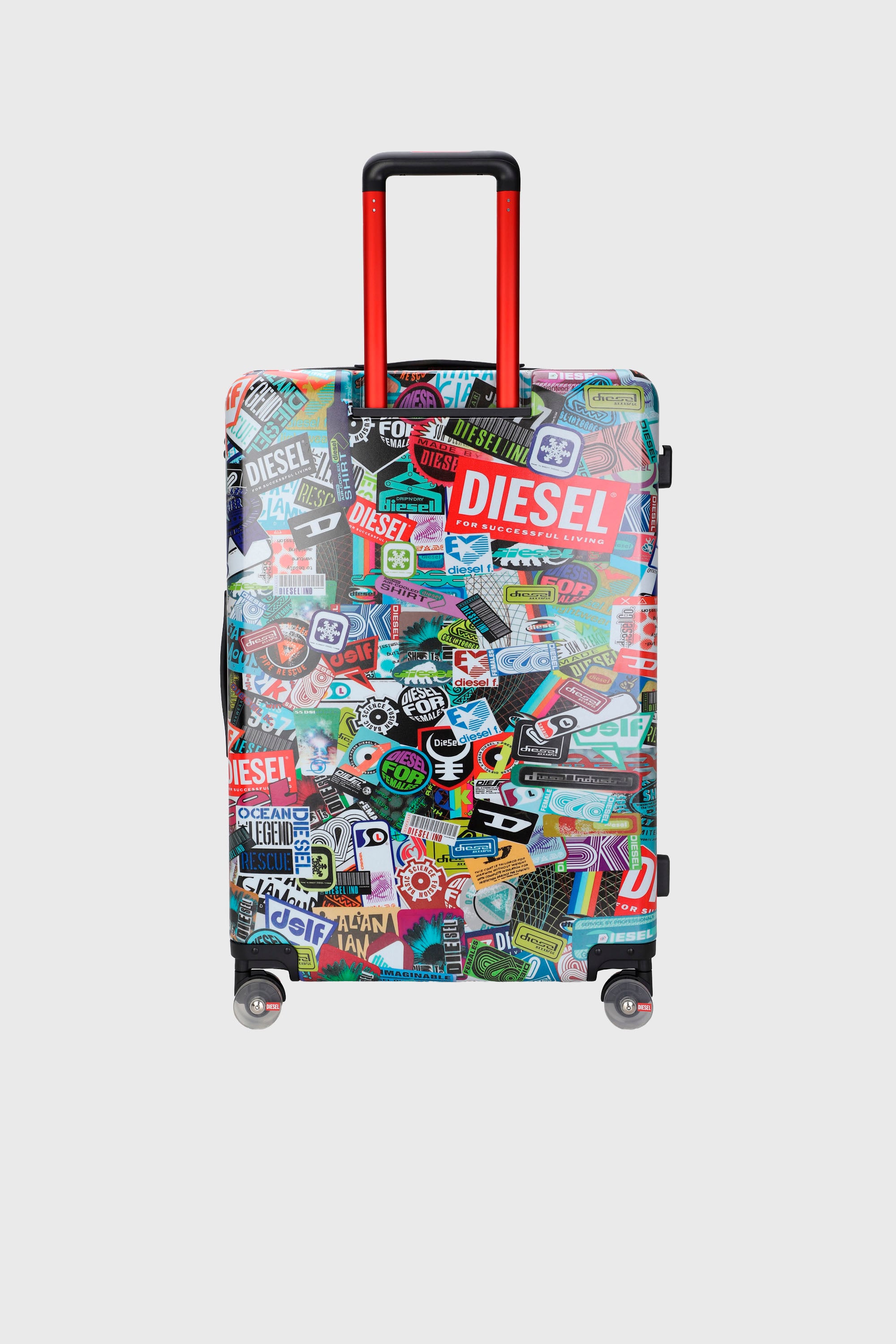 Diesel - DIESEL PC PRINTED TROLLEY-STICKERS- DSL0, Valise style sticker taille L Mixte in Polychrome - 2