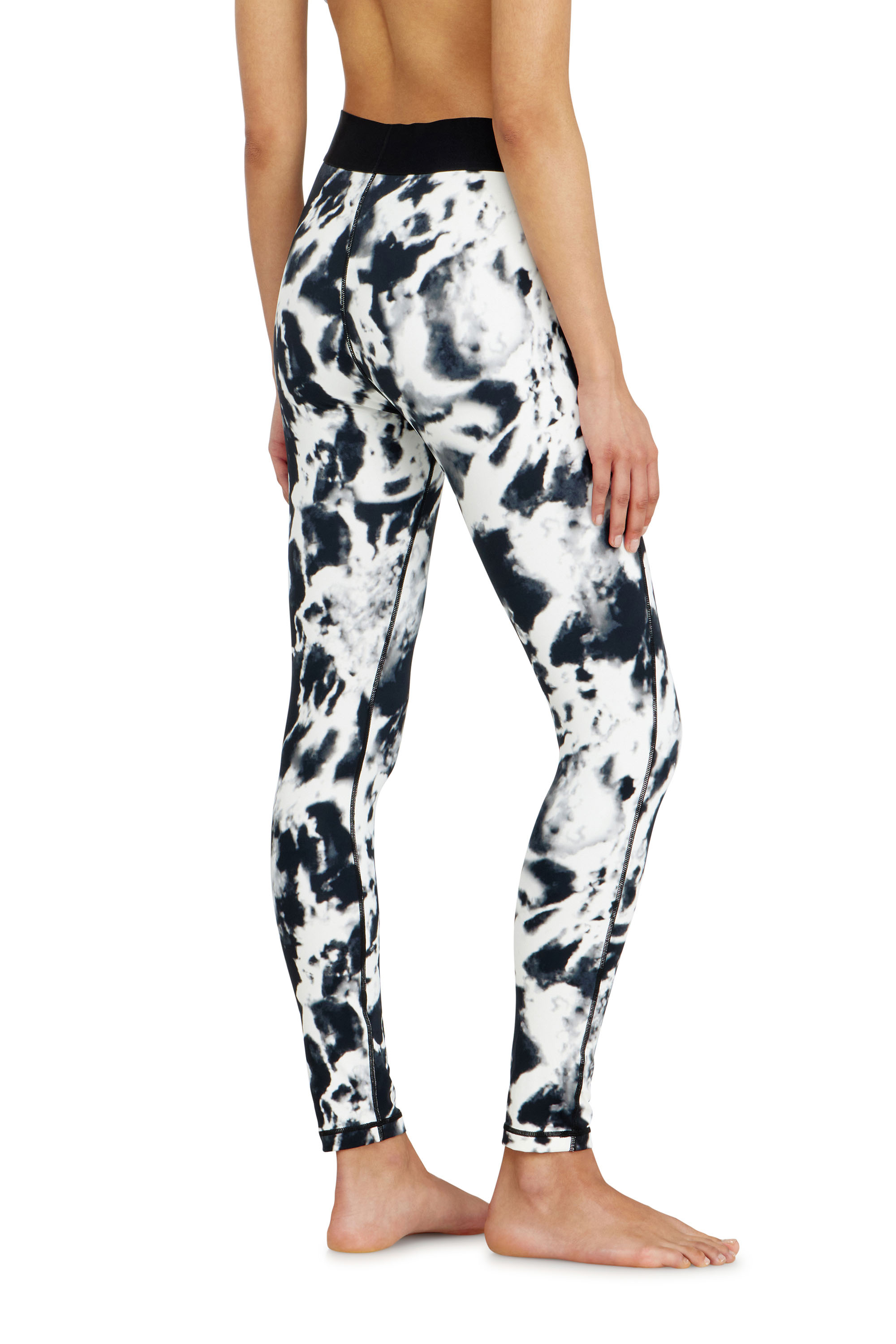 Diesel - ADELINE-D-POP, Leggings en microfibre imprim&eacute;e Femme in Polychrome - 4