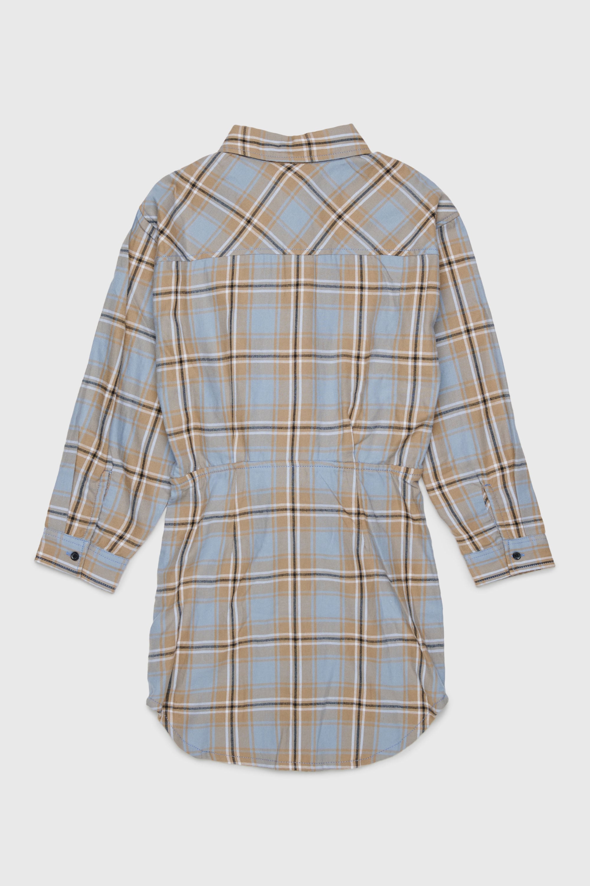 Diesel - DESUSANIS, Robe-chemise en coton &agrave; carreaux avec ceinture nou&eacute;e Femme in Polychrome - 2