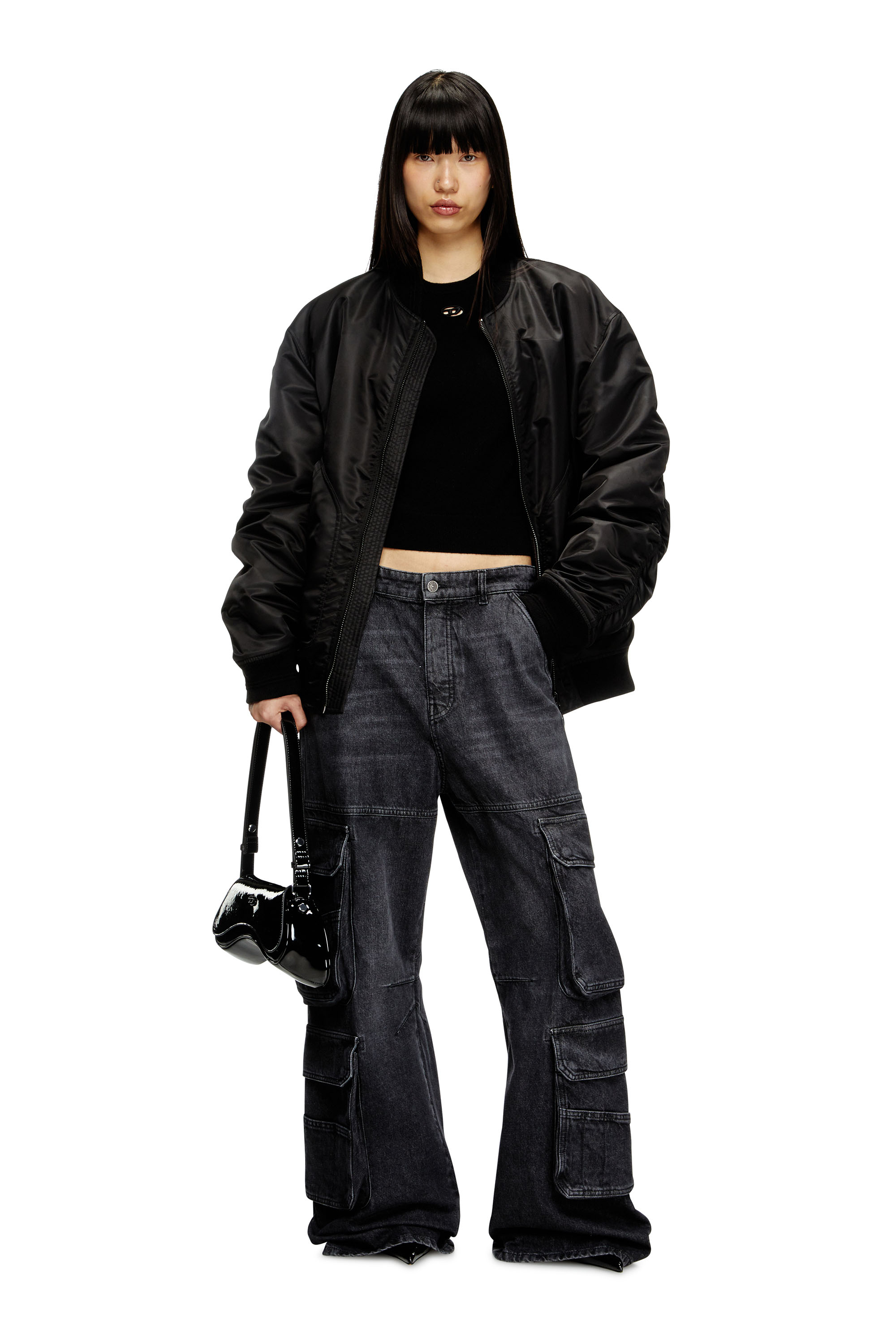Diesel - M-AREESAX, Top en laine et cachemire Femme in Noir - 2