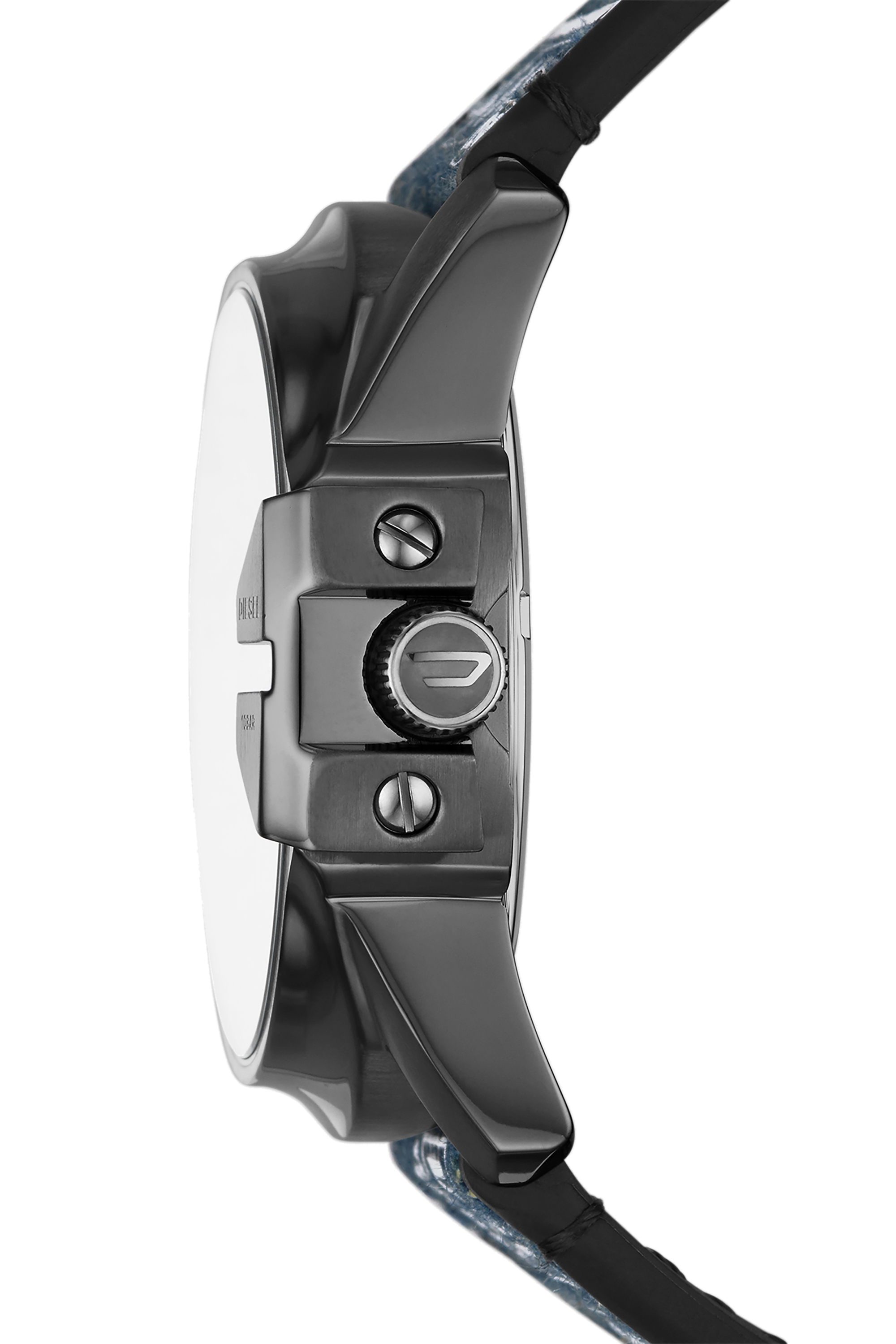 Diesel - DZ1950, Montre Master&nbsp;Chief &agrave; deux aiguilles avec date en denim Homme in Polychrome - 3