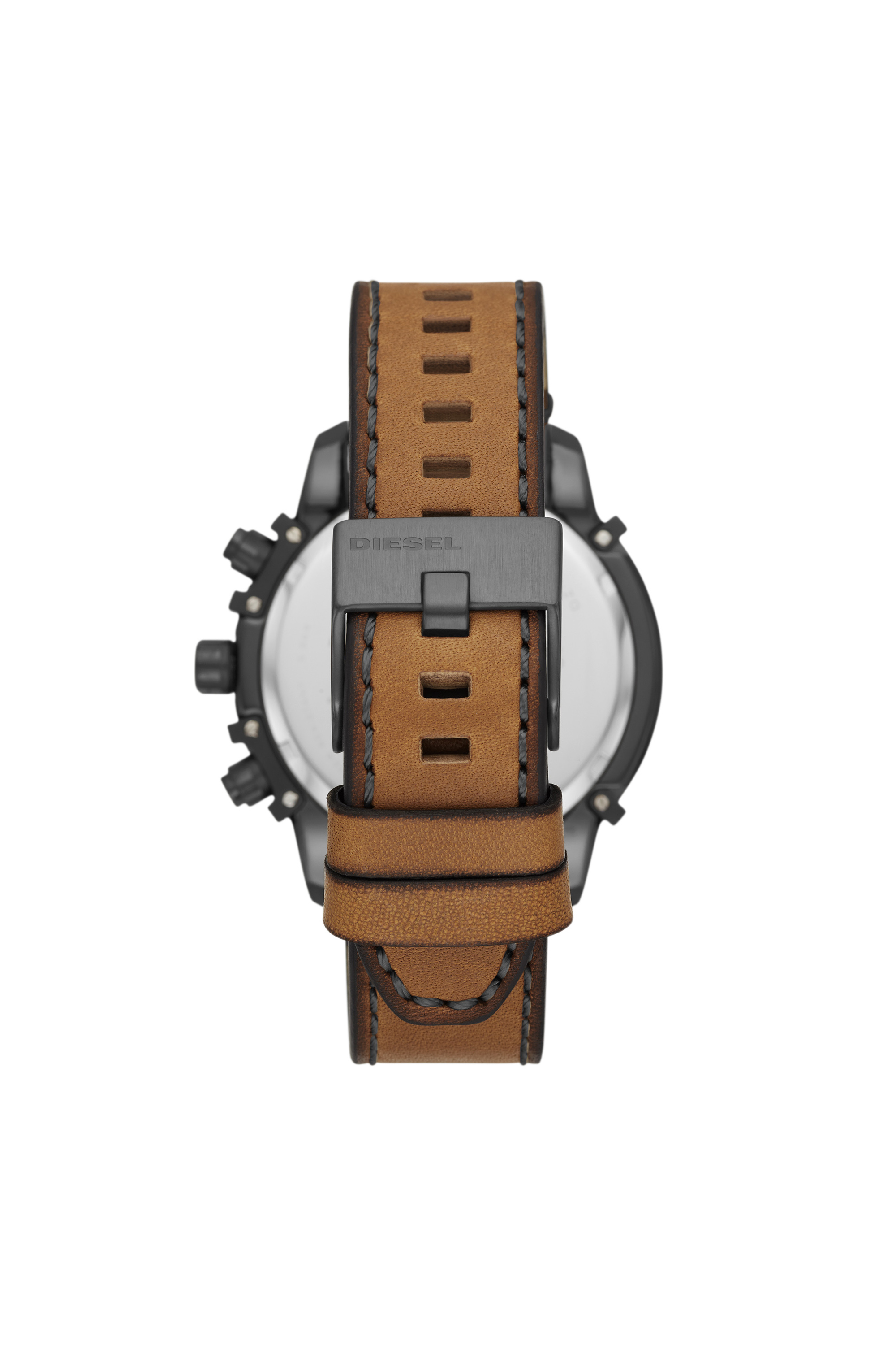 Diesel - DZ4569, Montre Griffed avec un bracelet en cuir marron Homme in Marron - 2