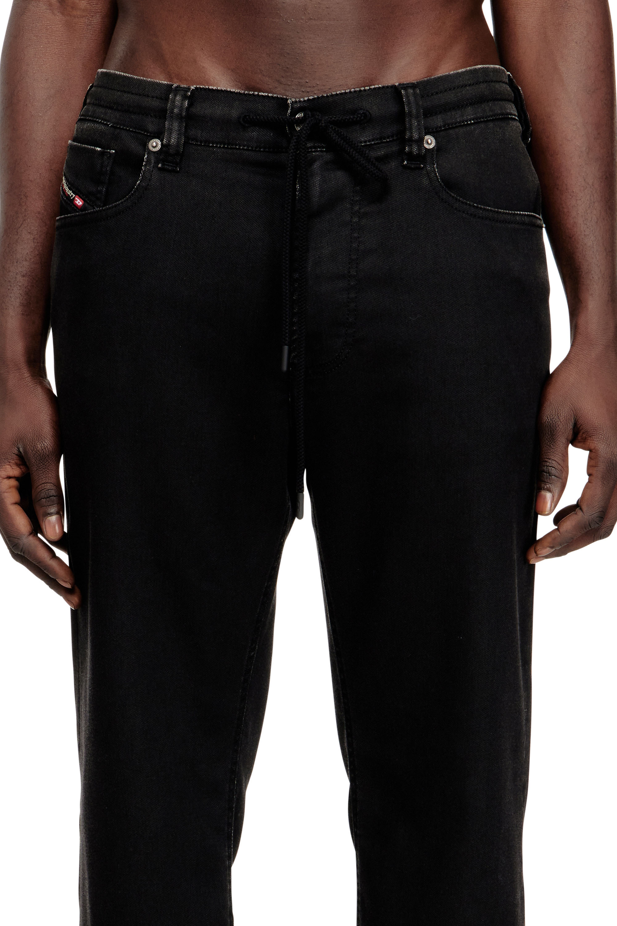 Diesel - Relaxed 2080 D-Reel Joggjeans&reg; 09N90 Homme, Noir/Gris fonc&eacute; - Image 4