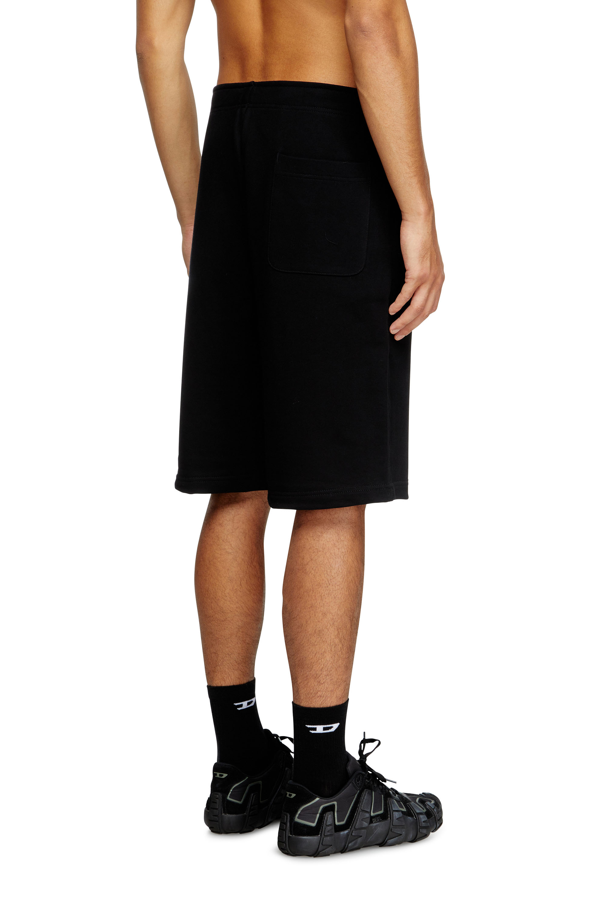 Diesel - P-MARSHY-OD, Short de surv&ecirc;tement avec logo moul&eacute; par injection Homme in Noir - 4