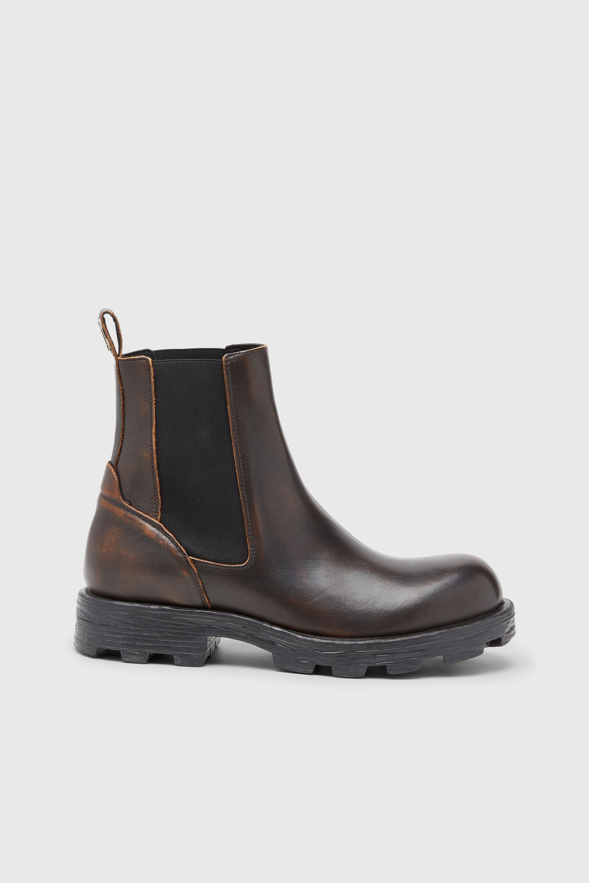 Diesel - D-HAMMER CH, D-Hammer-Bottines Chelsea en cuir bross&eacute; Homme in Marron - 1