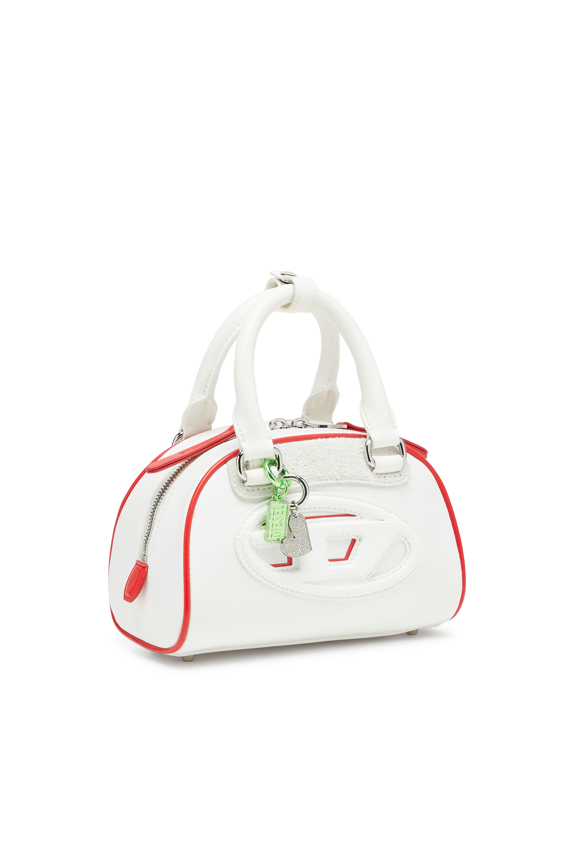 Diesel - 1DR DOME CROSSBODY, 1DR Dome-Mini sac bowling color-block Femme in Blanc - 2