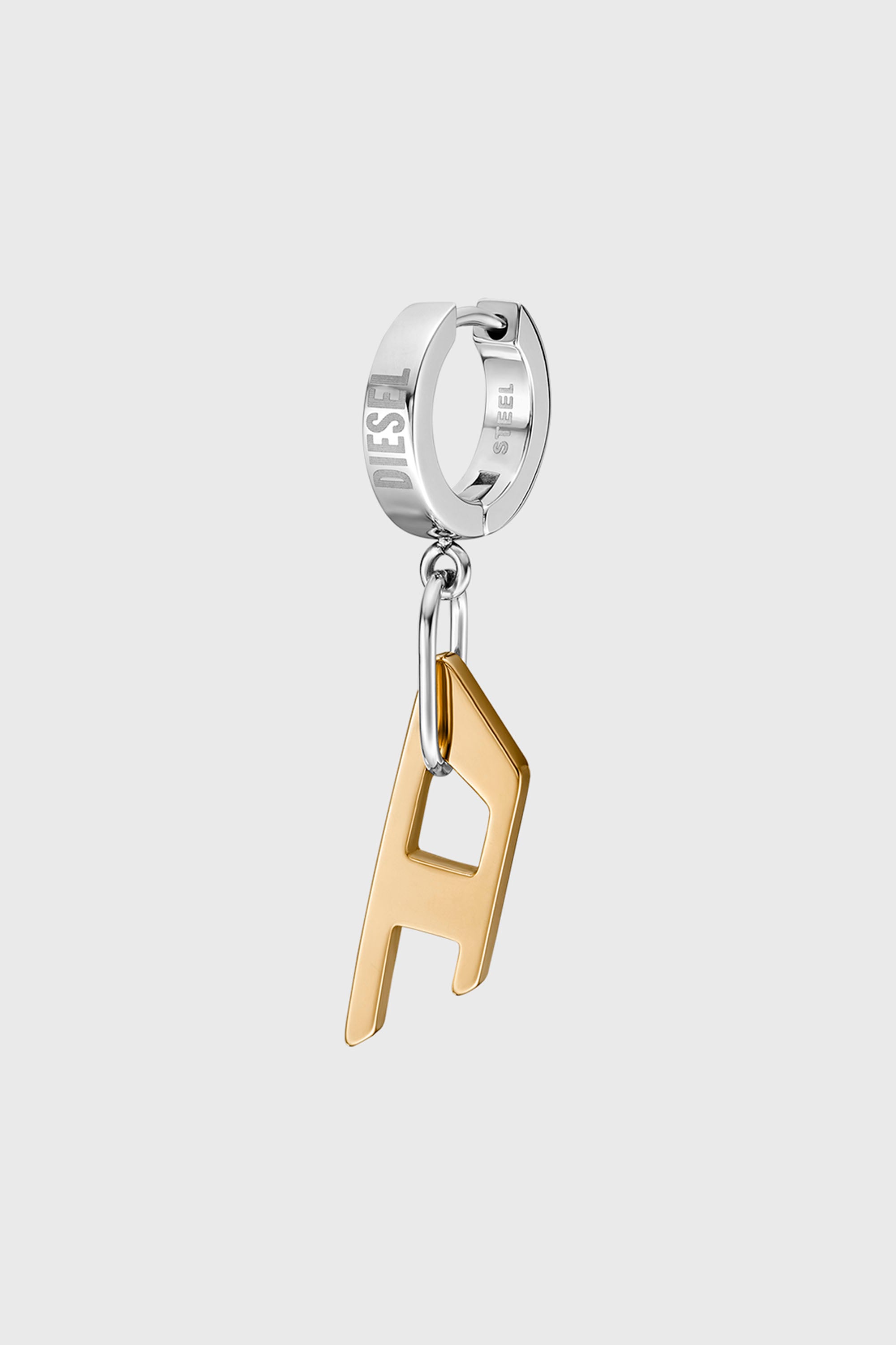 Diesel - DX1419, Boucle d'oreille en acier bicolore Mixte in Dor&eacute; - 1
