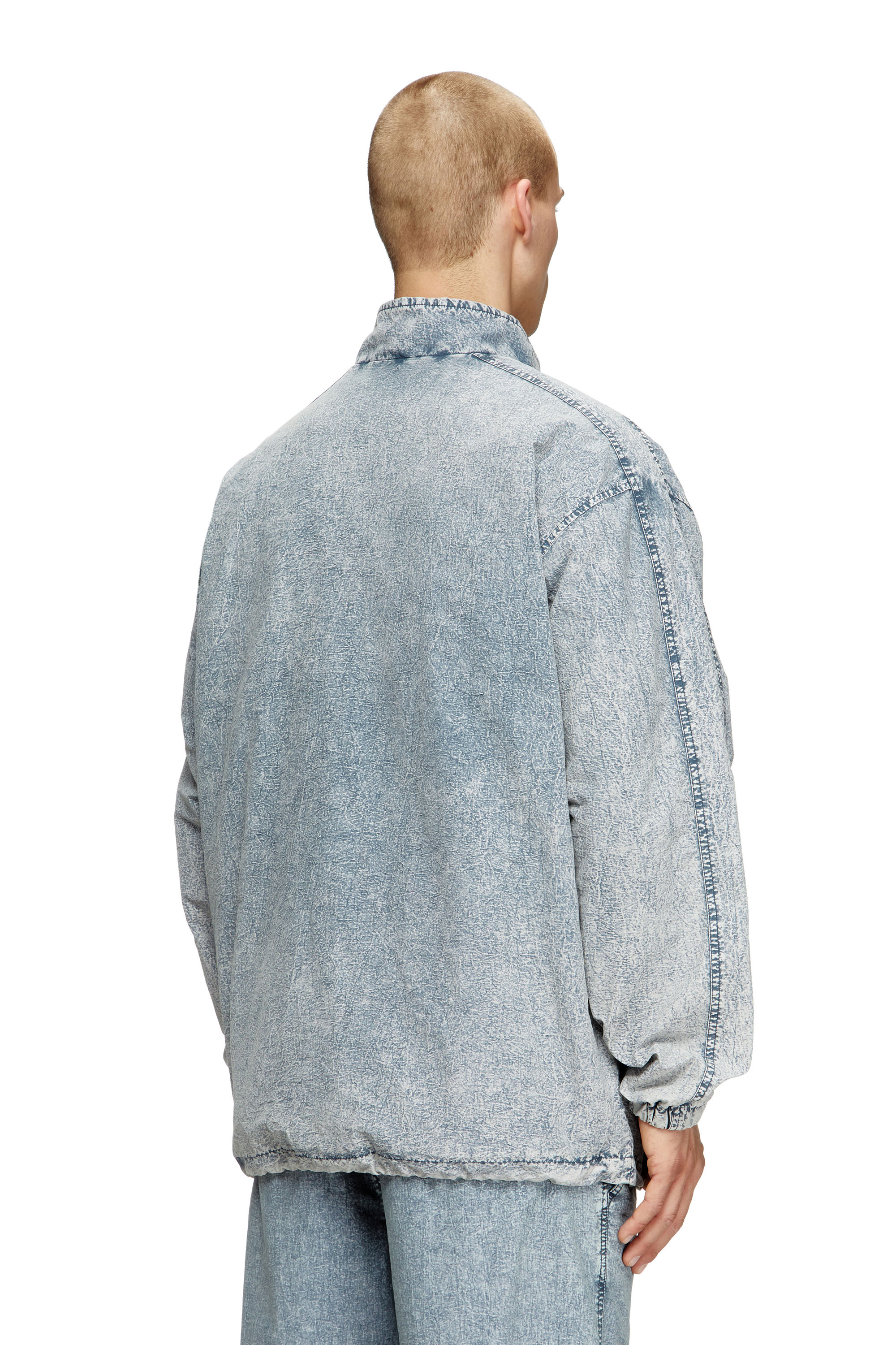 Diesel - J-WILSON, Veste en taslan de nylon recyclé Homme in Bleu - 4