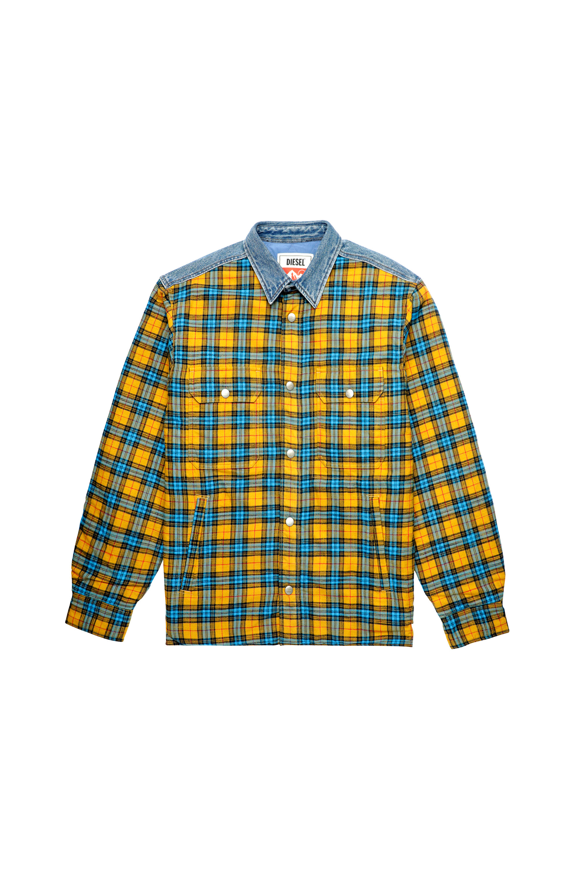 S-BUN, Bleu/Jaune - Chemises