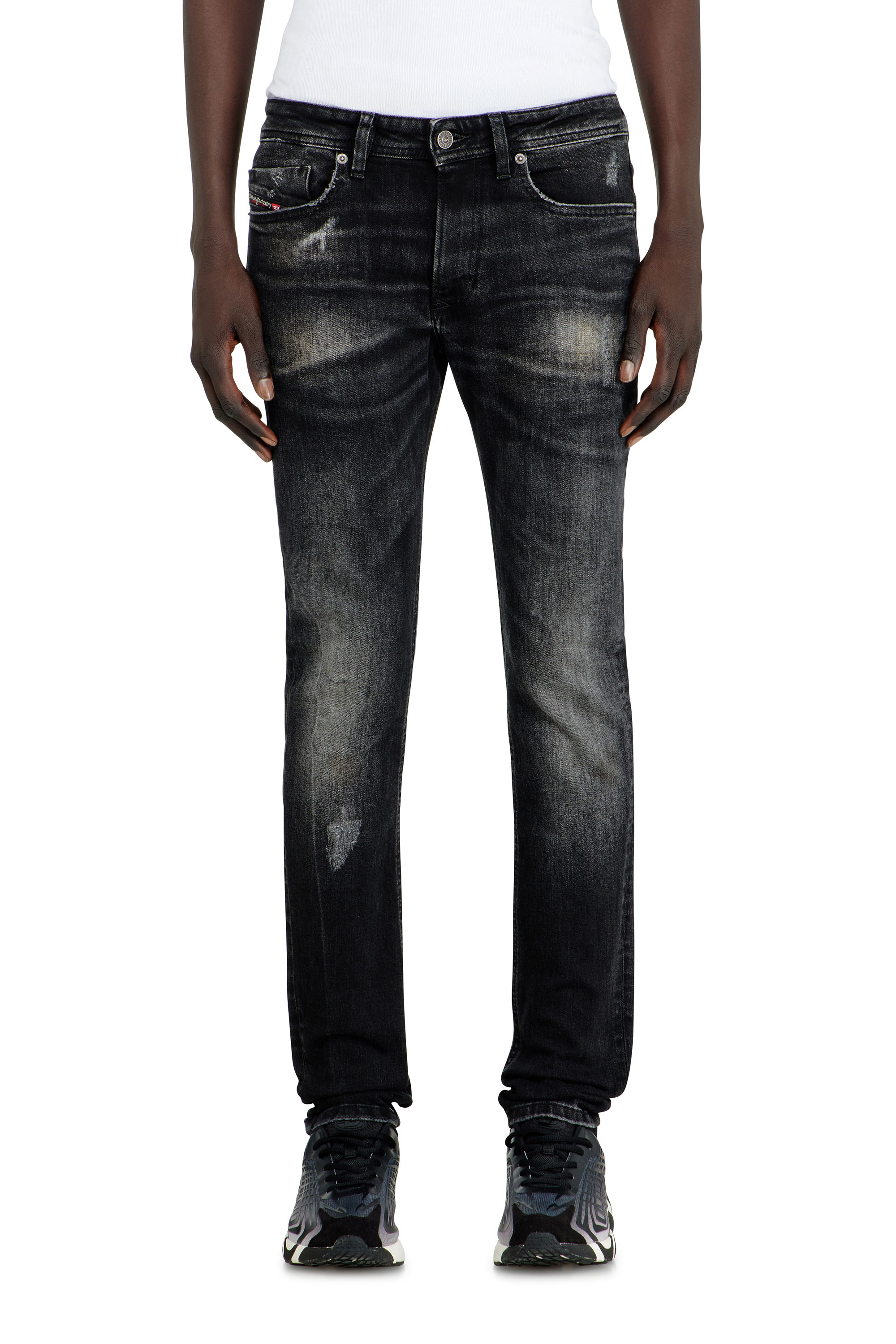 Diesel - Skinny Jeans 1979 Sleenker 0DBDP Homme, Noir/Gris fonc&eacute; - Image 4