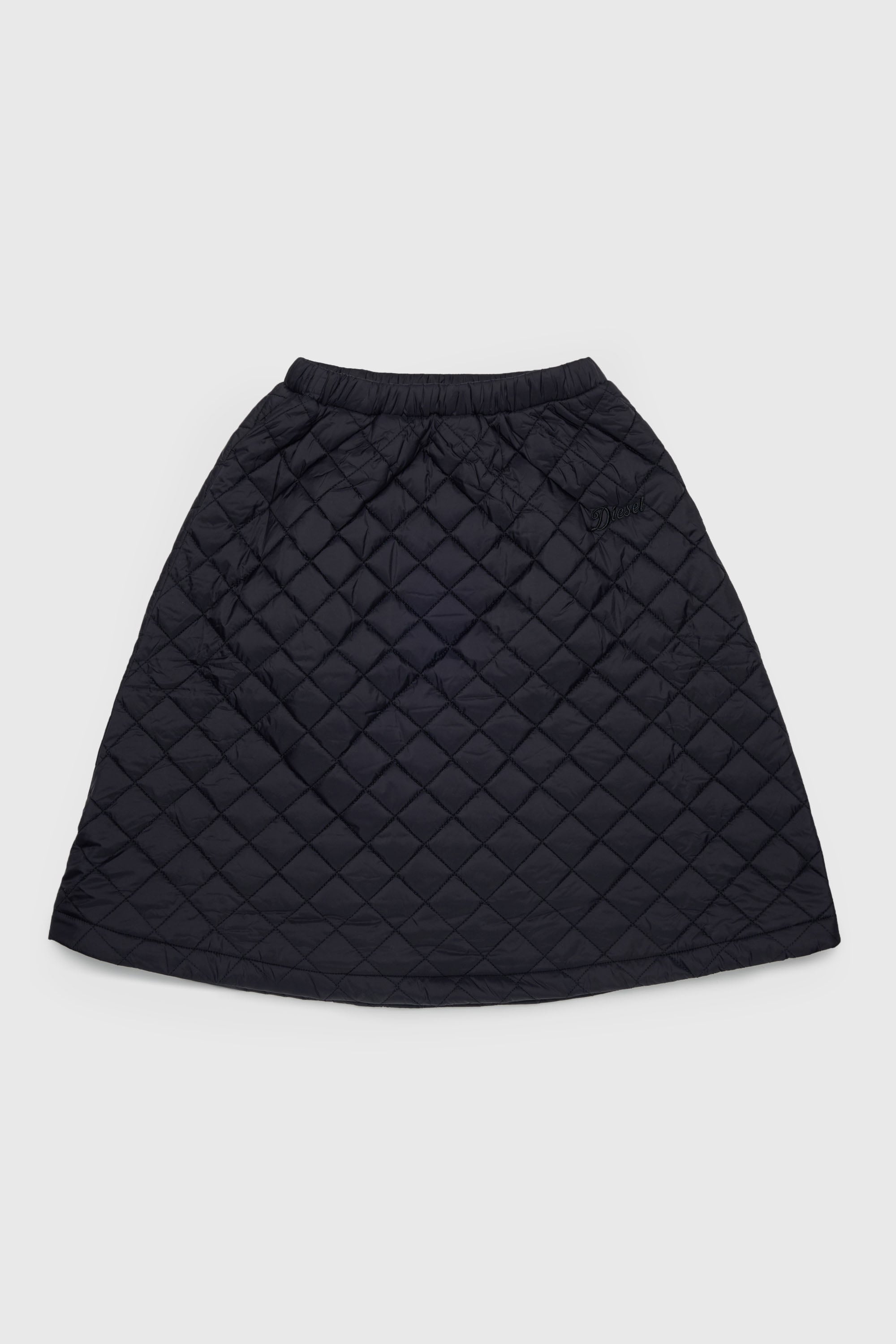 Diesel - GMONTY, Jupe matelass&eacute;e en nylon Femme in Noir - 1