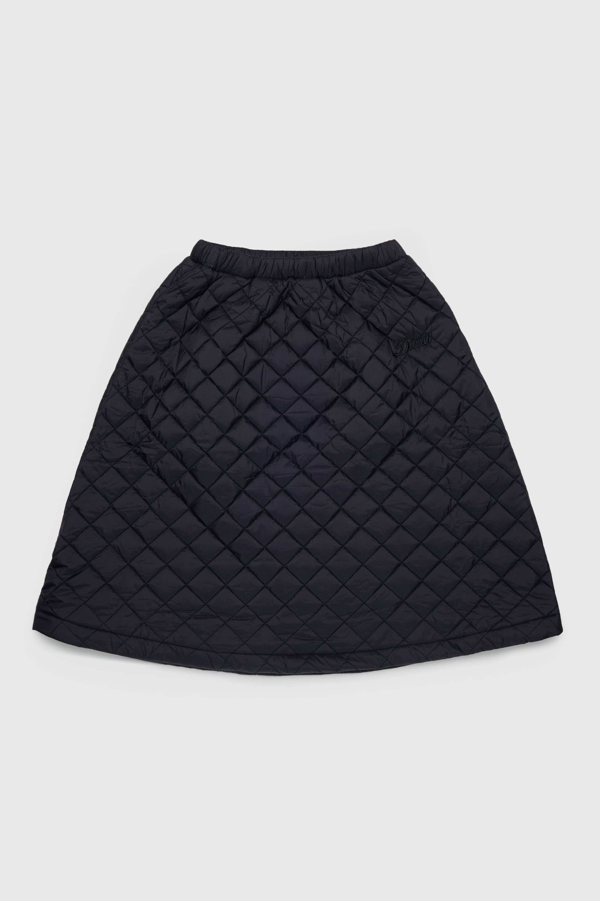Diesel - GMONTY, Jupe matelass&eacute;e en nylon Femme in Noir - 1