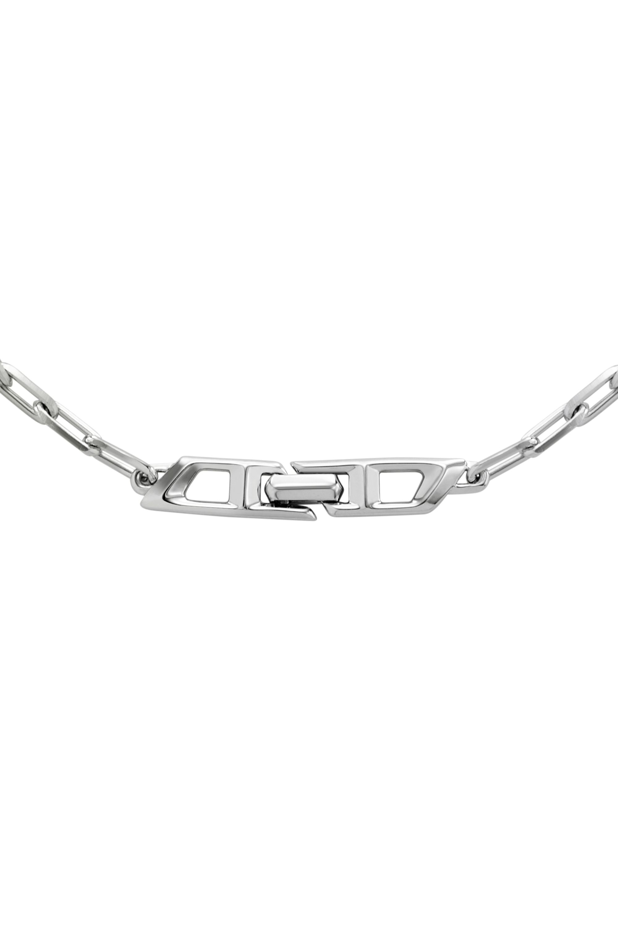 Diesel - DL1364040 STERLING SILVER JEWEL, Collier chaîne en argent sterling Mixte in Gris argenté - 2