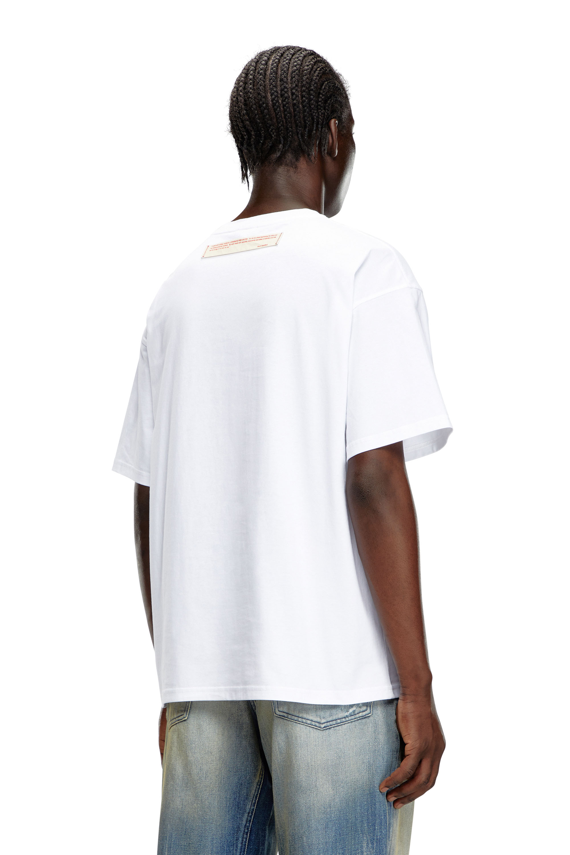 Diesel - PR-T-BOXT-SS, Mixte T-shirt avec empiècements polaroïd in Blanc - Image 3