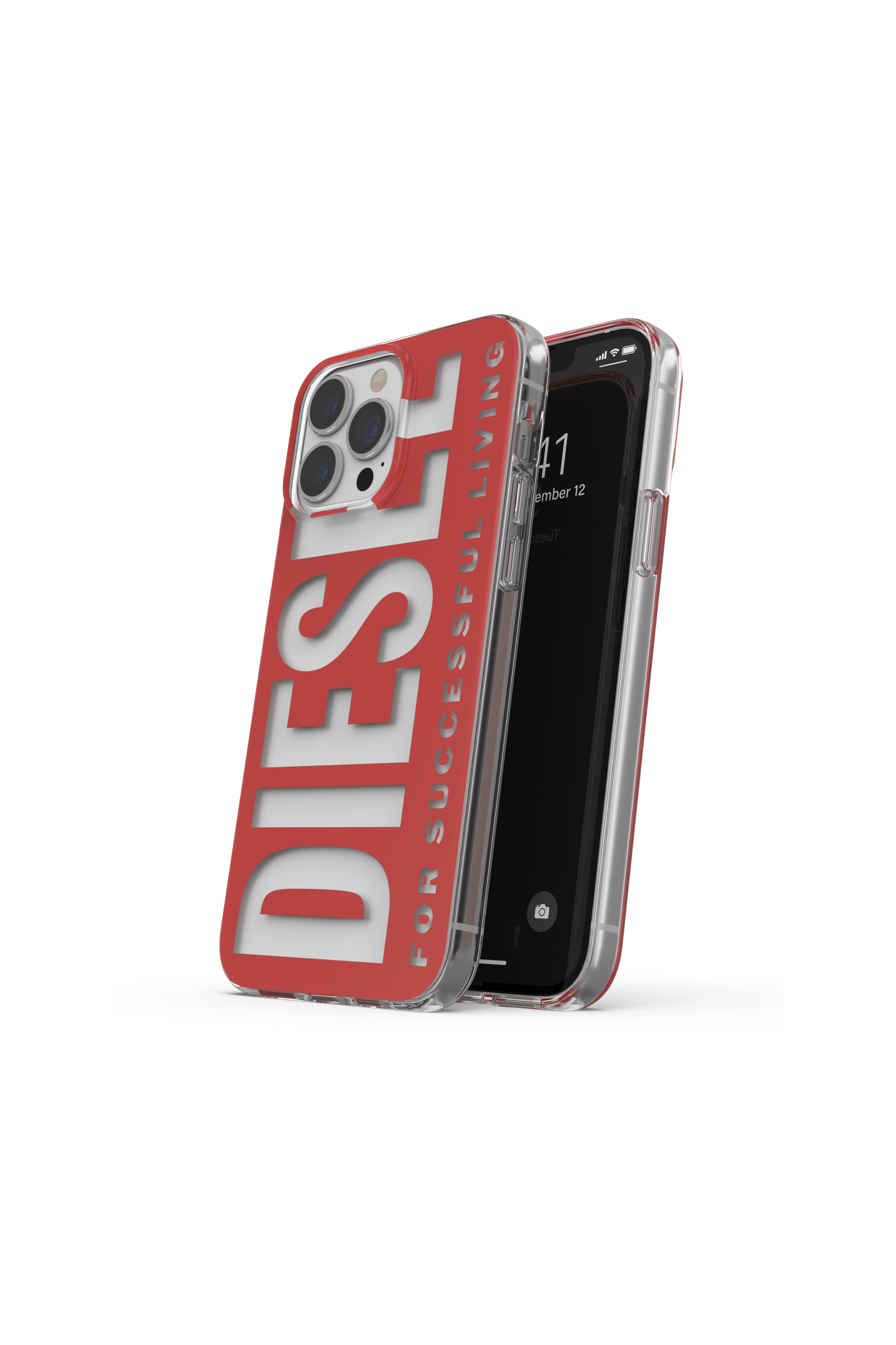Diesel - 47204 STANDARDASE, Coque en TPU ultra-léger for iPhone 13 Pro Max Mixte in Rouge - 3