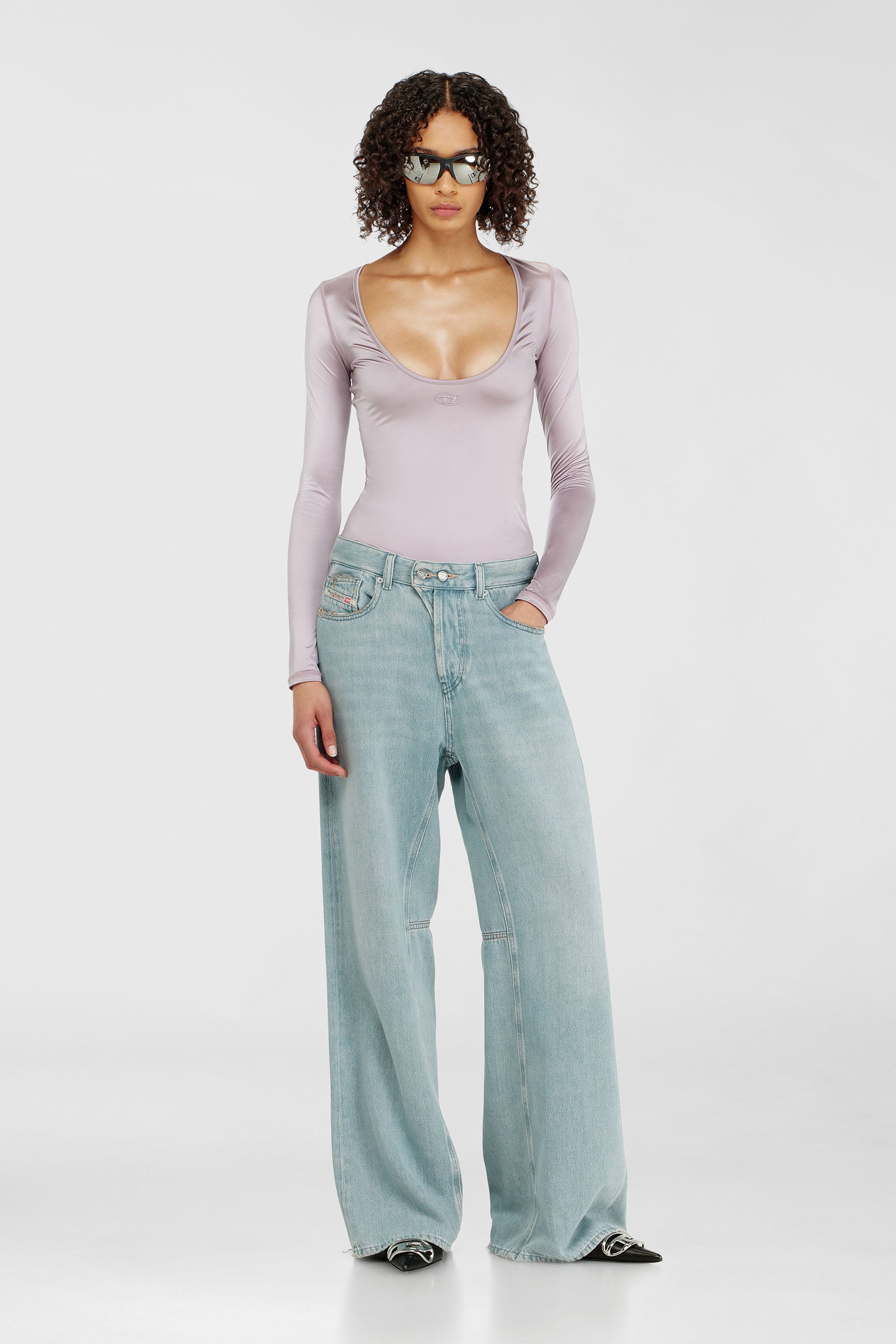 Diesel - Relaxed Jeans 1996 D-Sire 09P84 Femme, Bleu Clair - Image 1