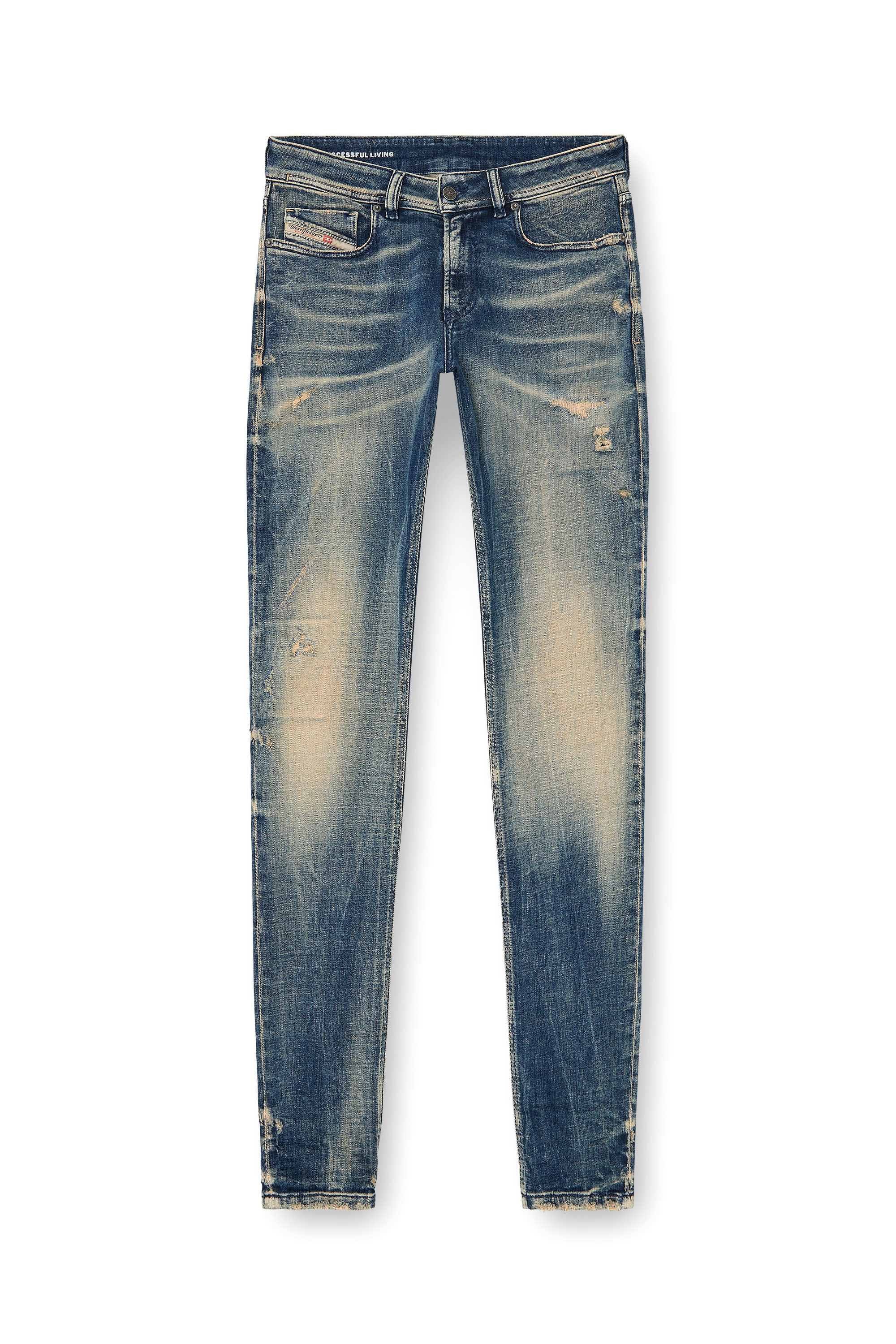 Diesel - Skinny Jeans 1979 Sleenker 09P68 Homme, Bleu Fonc&eacute; - Image 3