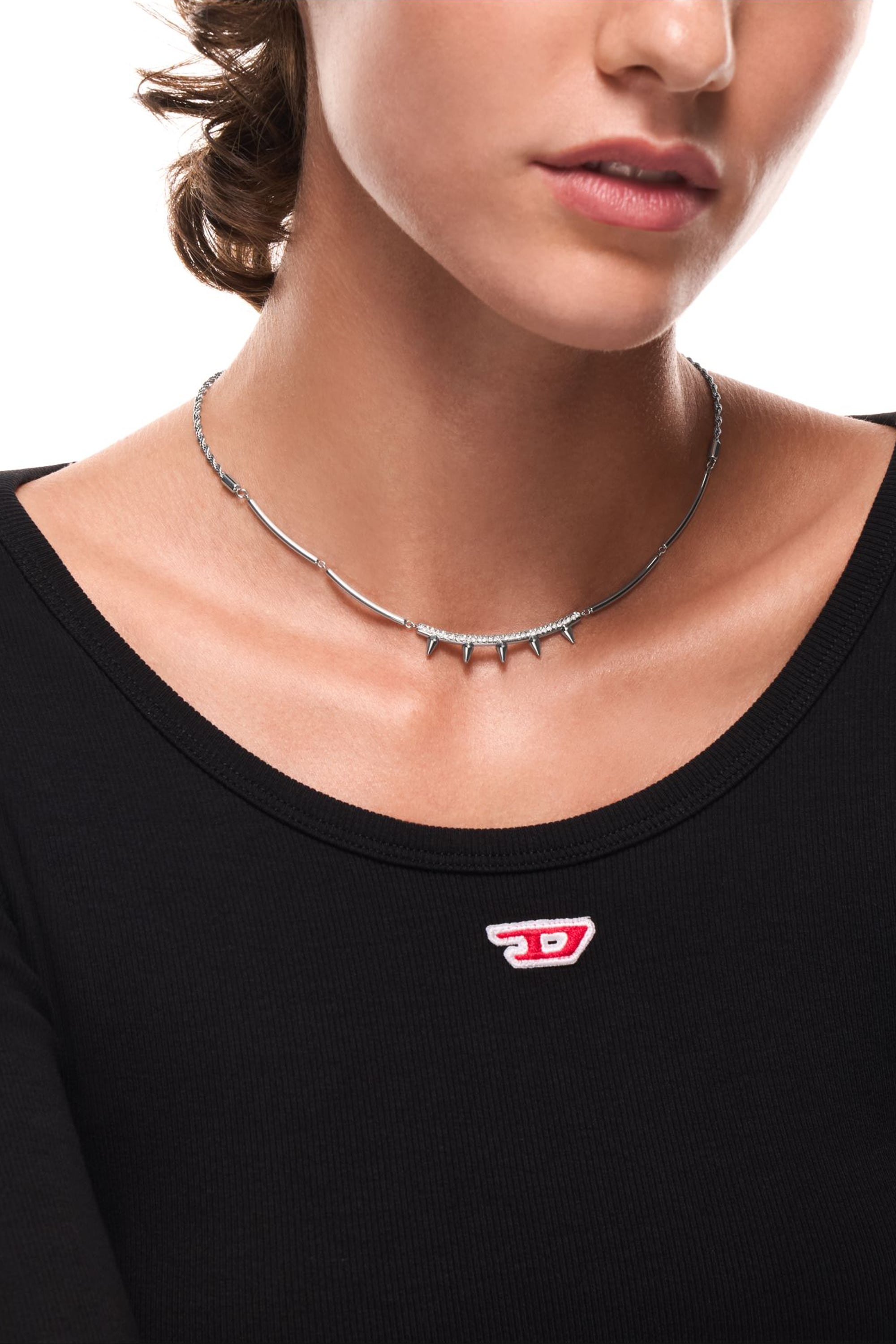 Diesel - DX1724040, Collier cha&icirc;ne en acier inoxydable Mixte in Gris argent&eacute; - 3