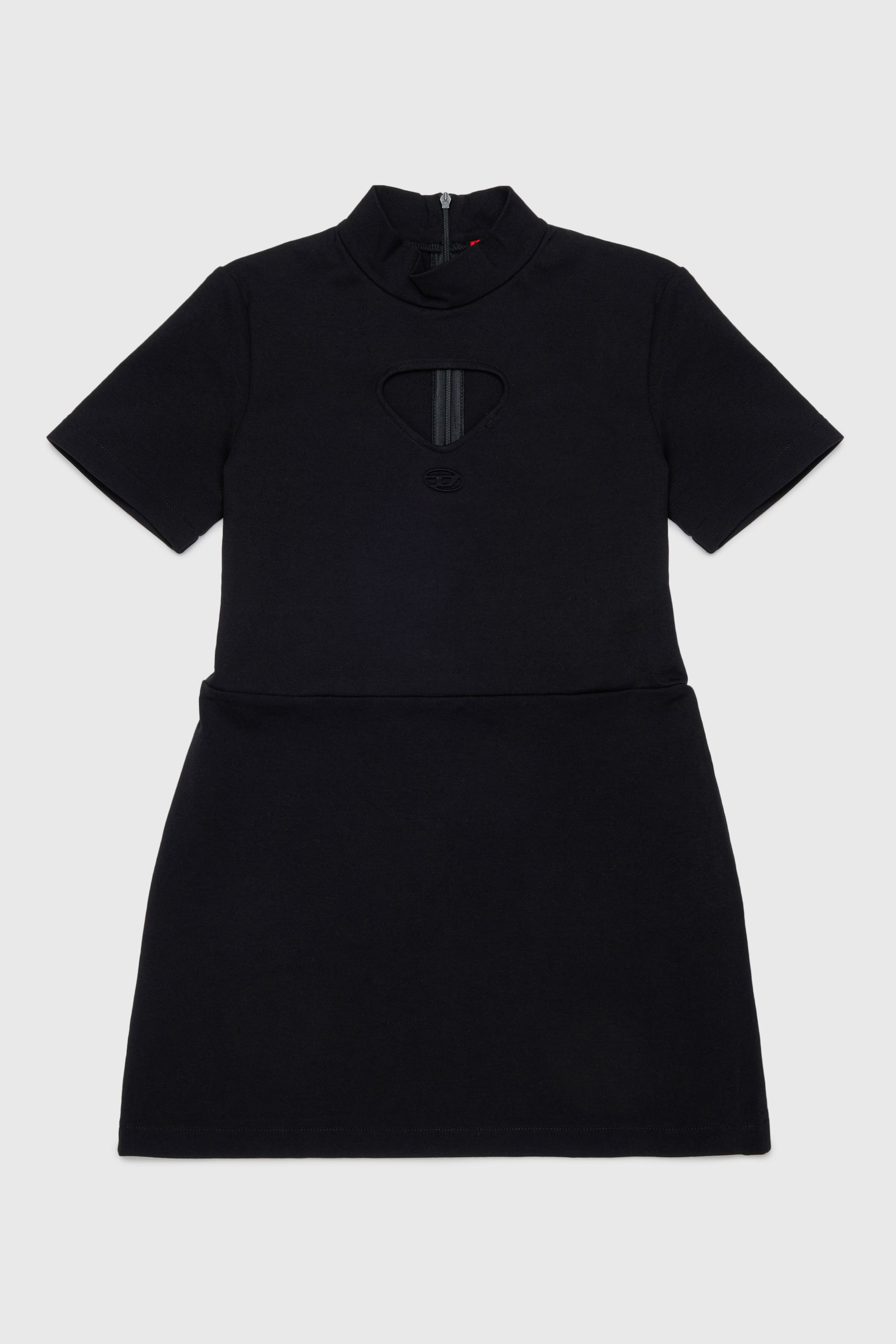 Diesel - DMILX, Robe d&eacute;coup&eacute;e en tissu stretch Femme in Noir - 1