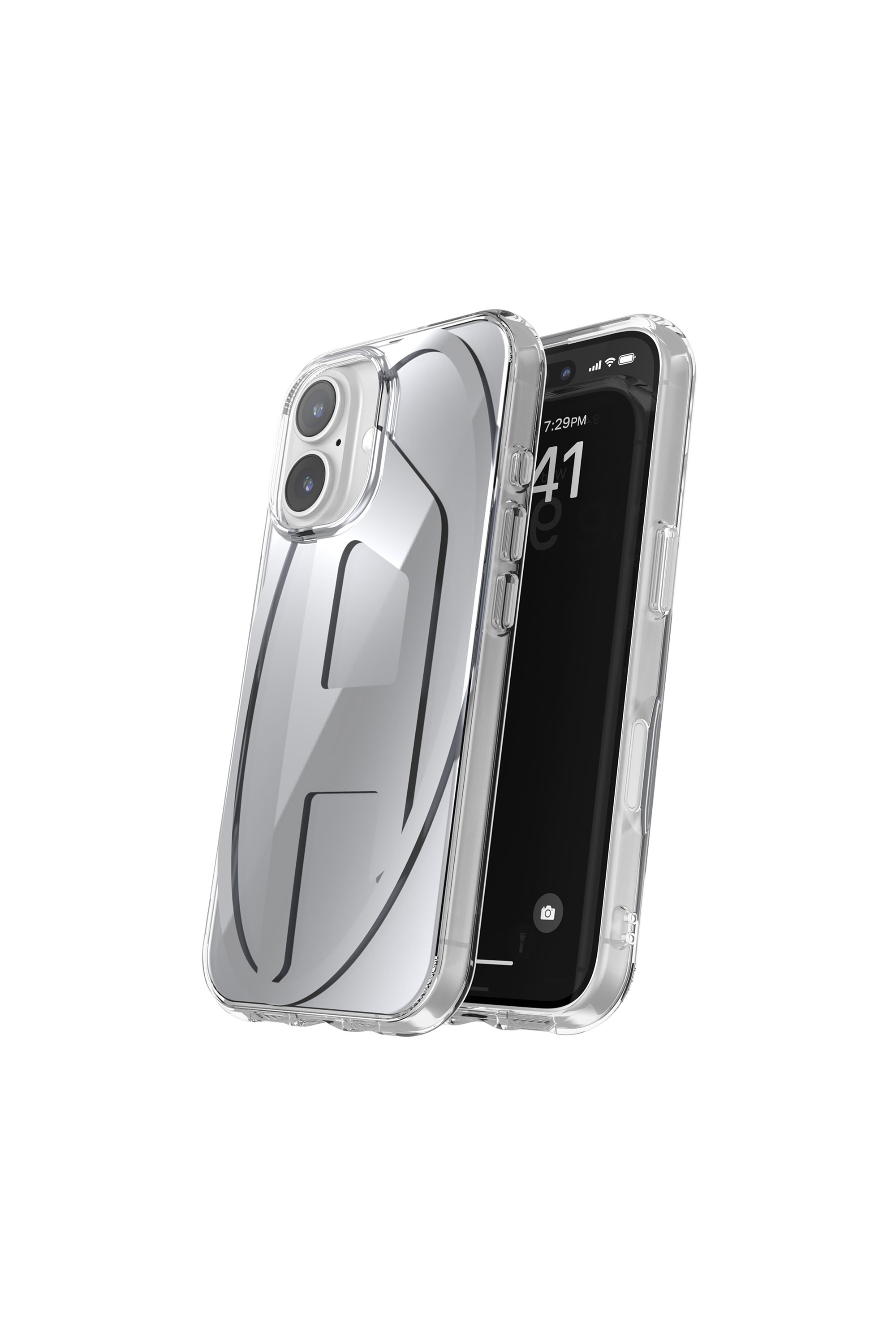 Diesel - 60159 AOP CASE, Coque miroir pour l'iP 16 Mixte in Gris - 2