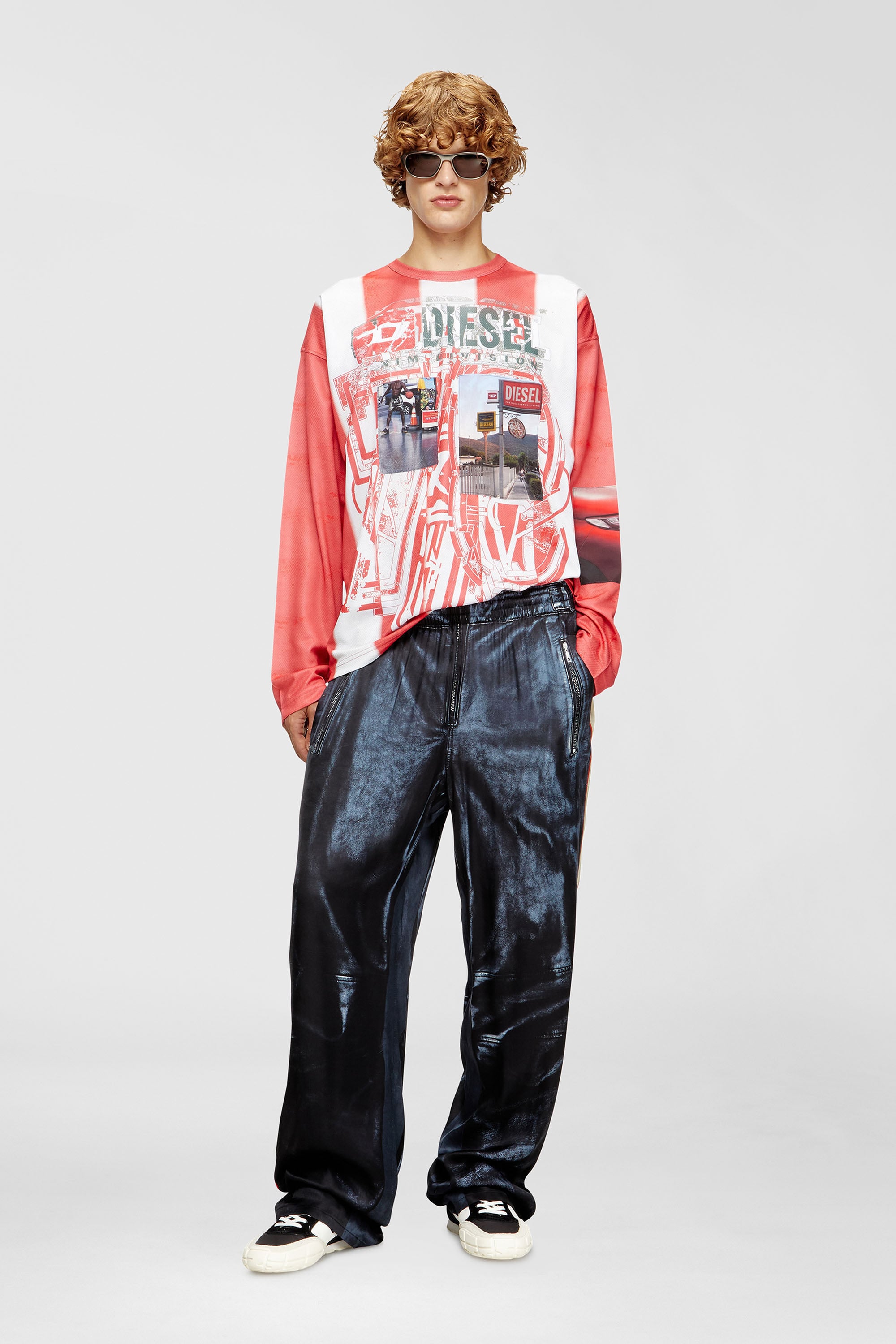 Diesel - S-PAGODHA LOW, S-Pagodha-Sneakers en cuir, su&egrave;de et tissu ind&eacute;chirable Homme in Polychrome - 2