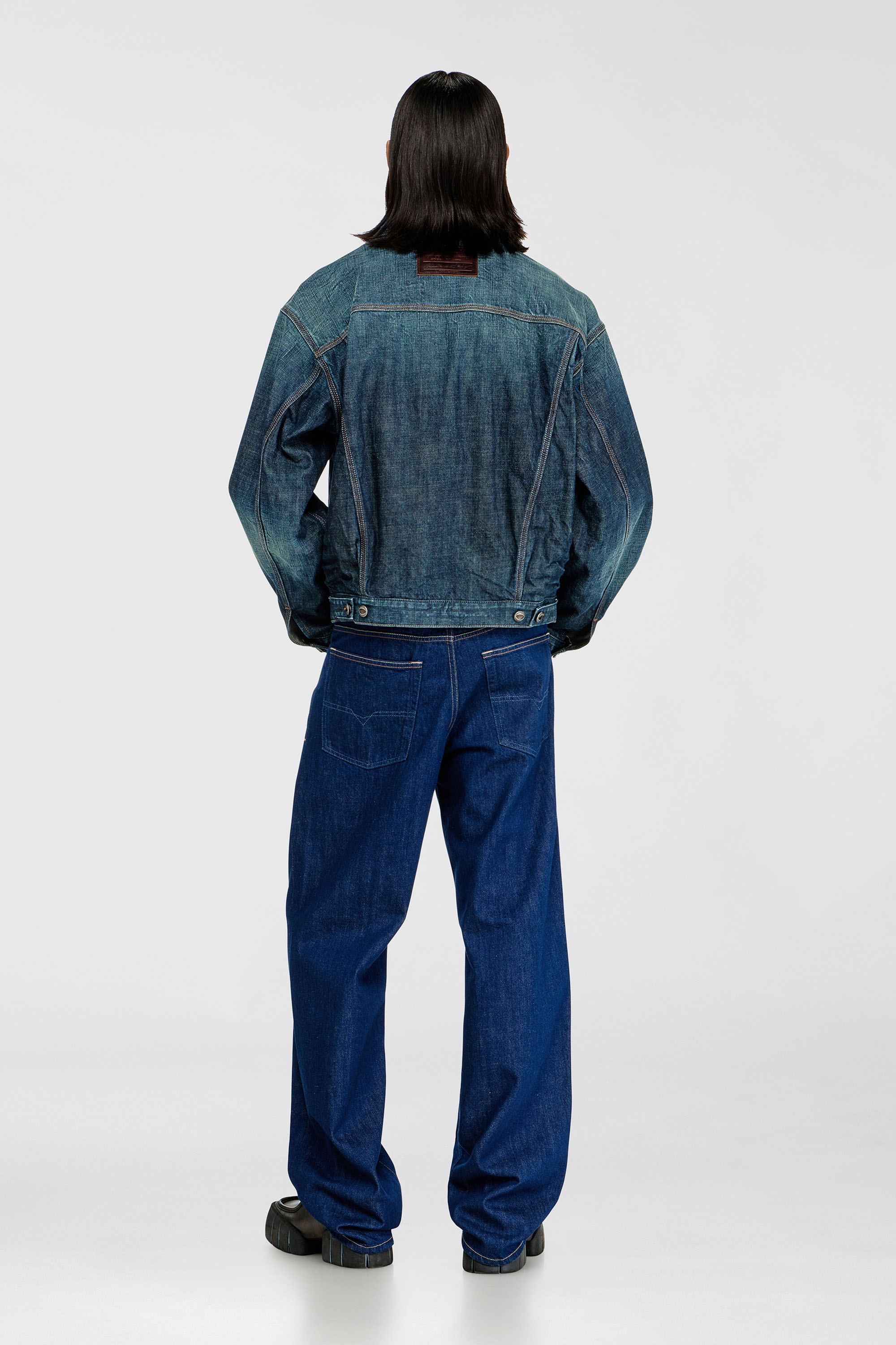 Diesel - Relaxed Jeans 2001 D-Macro 09Q09 Homme, Bleu Fonc&eacute; - Image 3