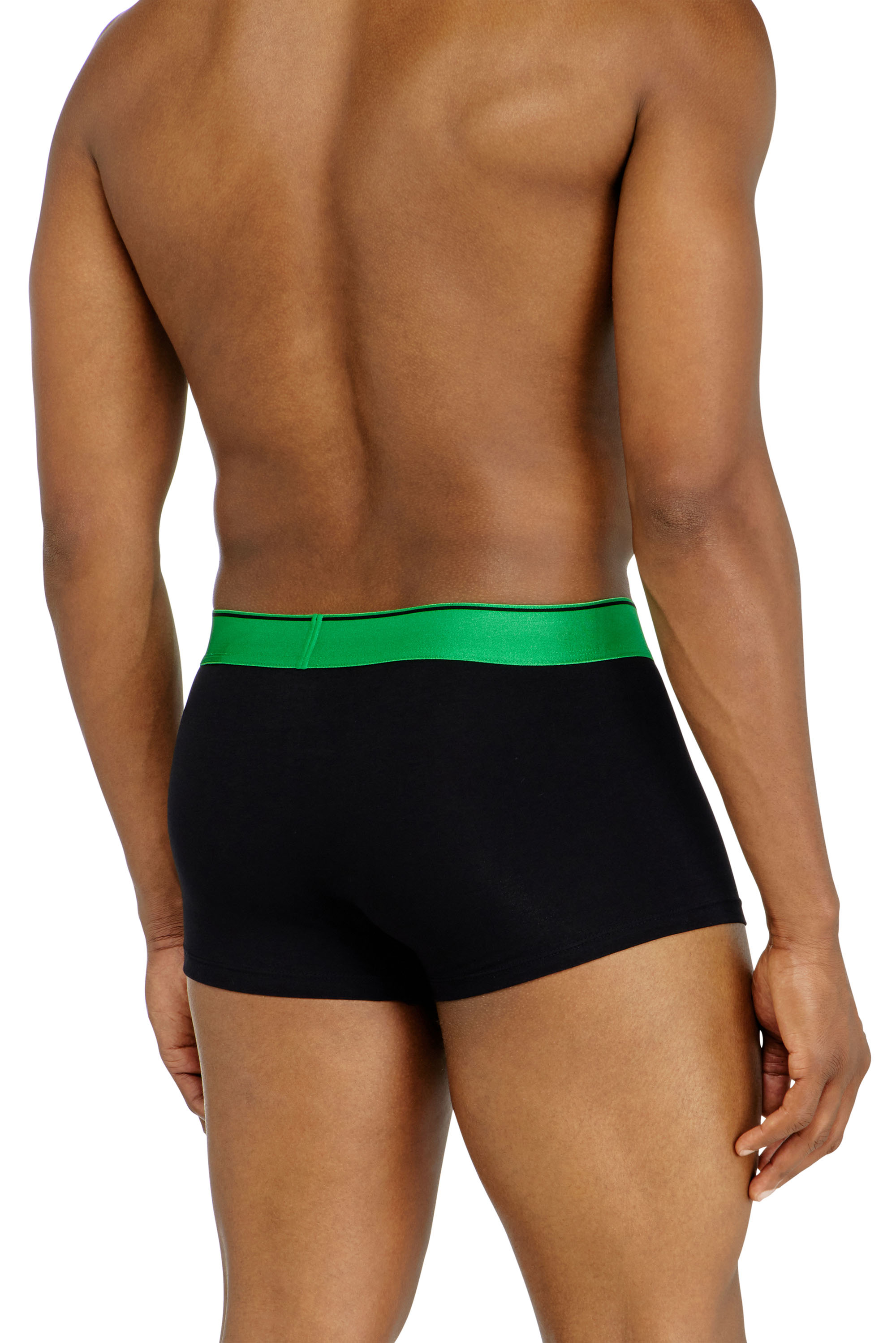 Diesel - DAMIEN-GFT-3PACK, Lot de trois boxers avec ceinture m&eacute;tallis&eacute;e Homme in Noir - 4