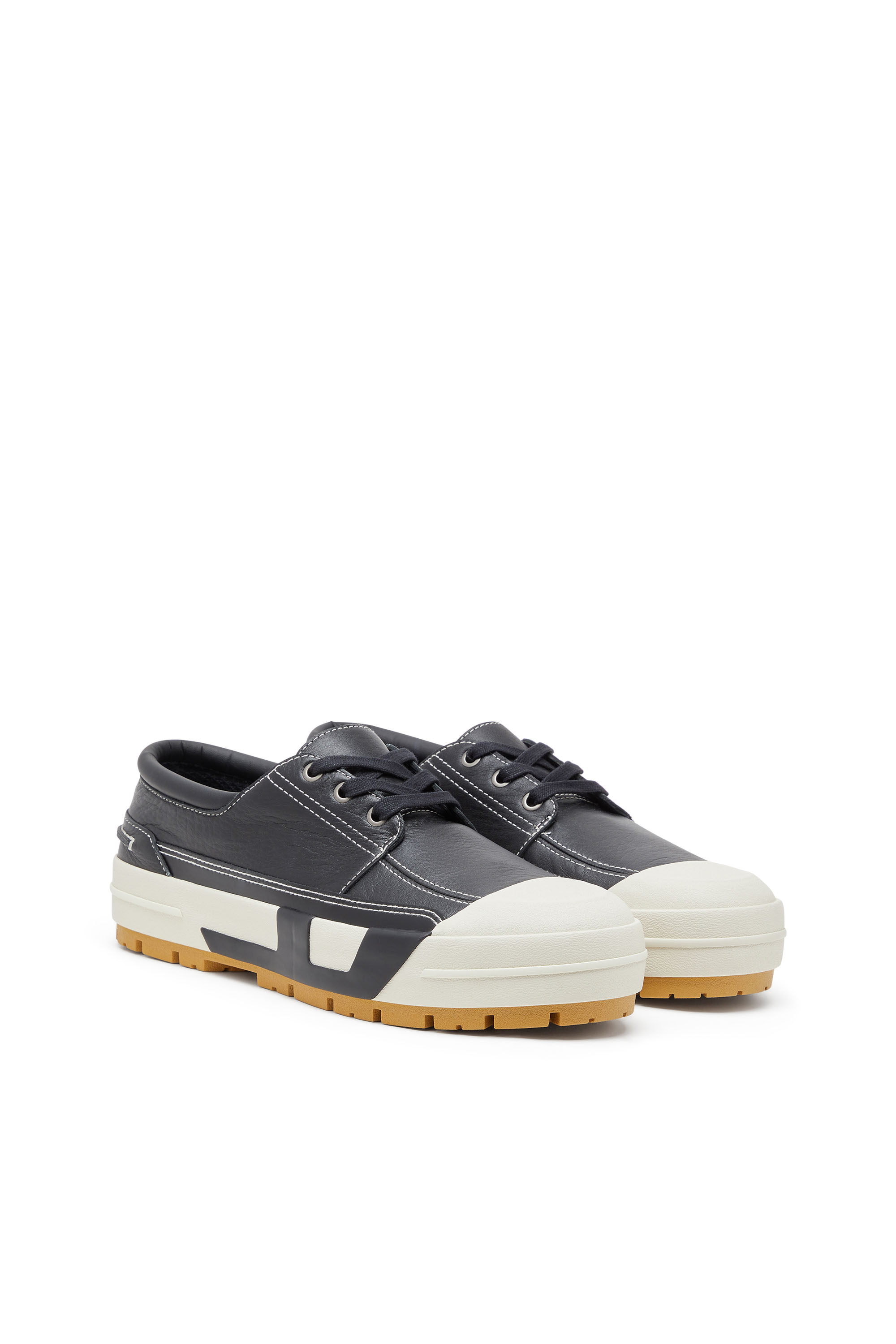 Diesel - S-D-VERSE MOCASSIN, S-D-Verse - Mocassin hybride en cuir Homme in Noir - 2