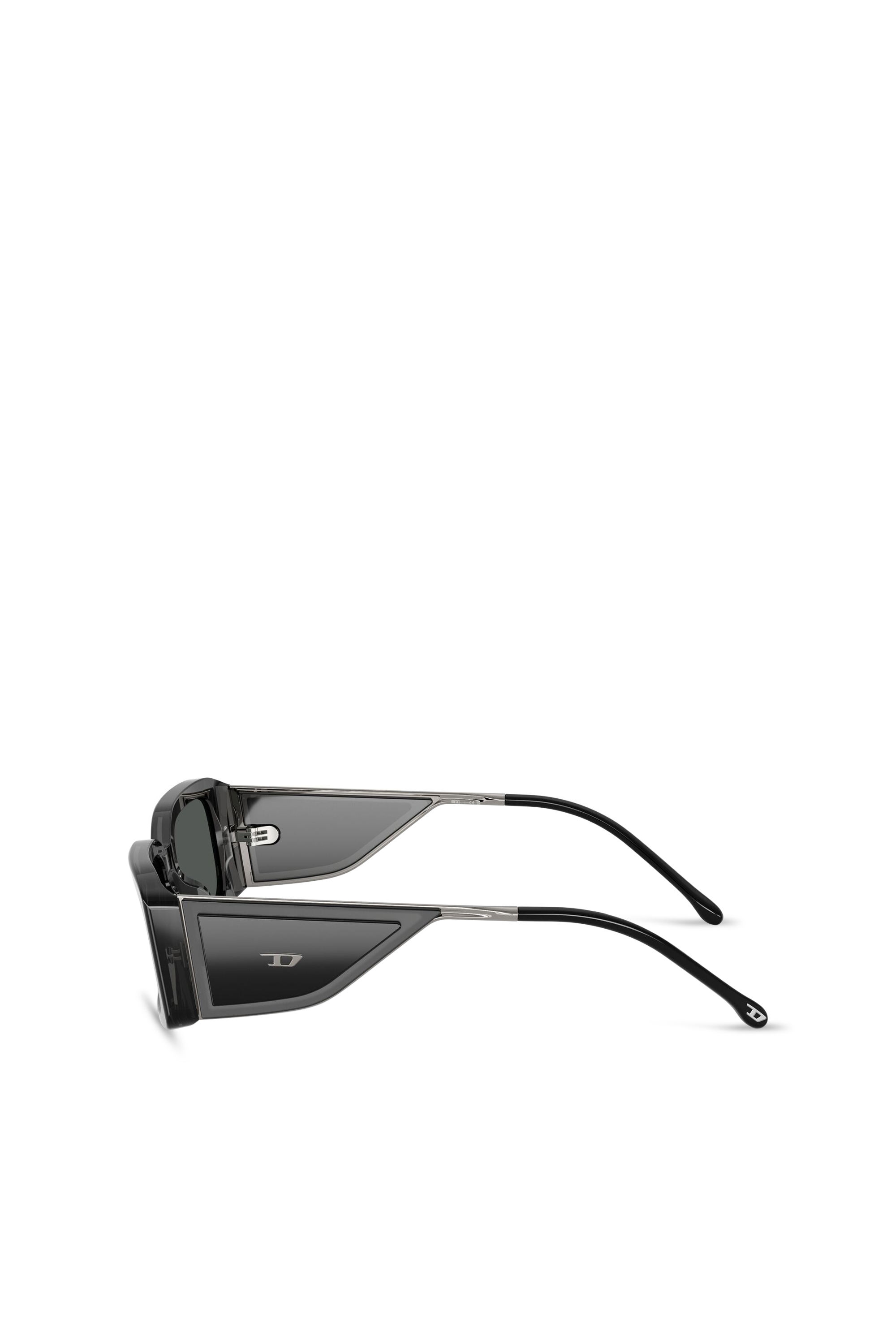 Diesel - 0DL2017U, Lunettes de soleil rectangulaires Mixte in Noir - 4