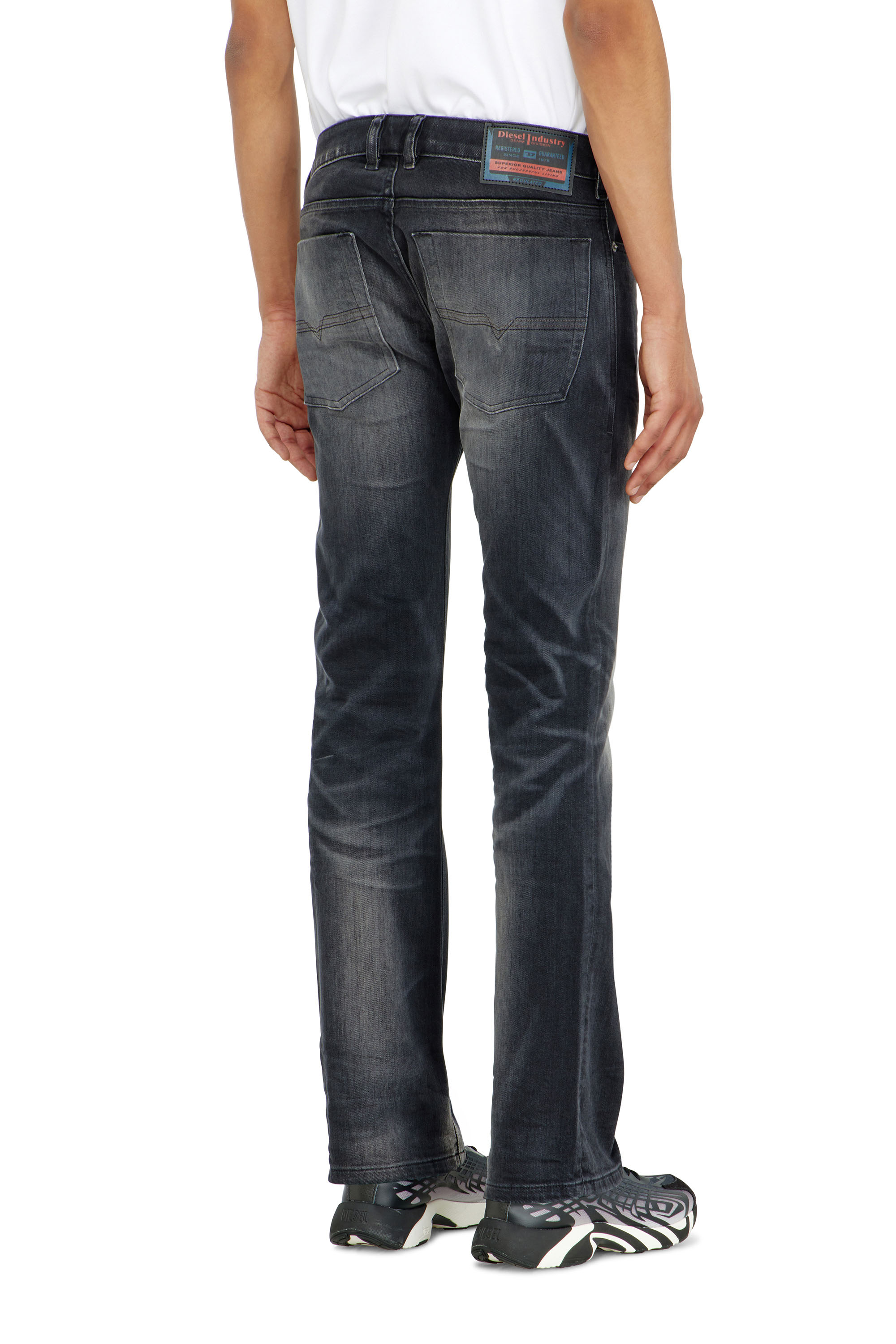 Diesel - Bootcut Jeans 2007 Zatiny 09P38 Homme, Noir/Gris fonc&eacute; - Image 5
