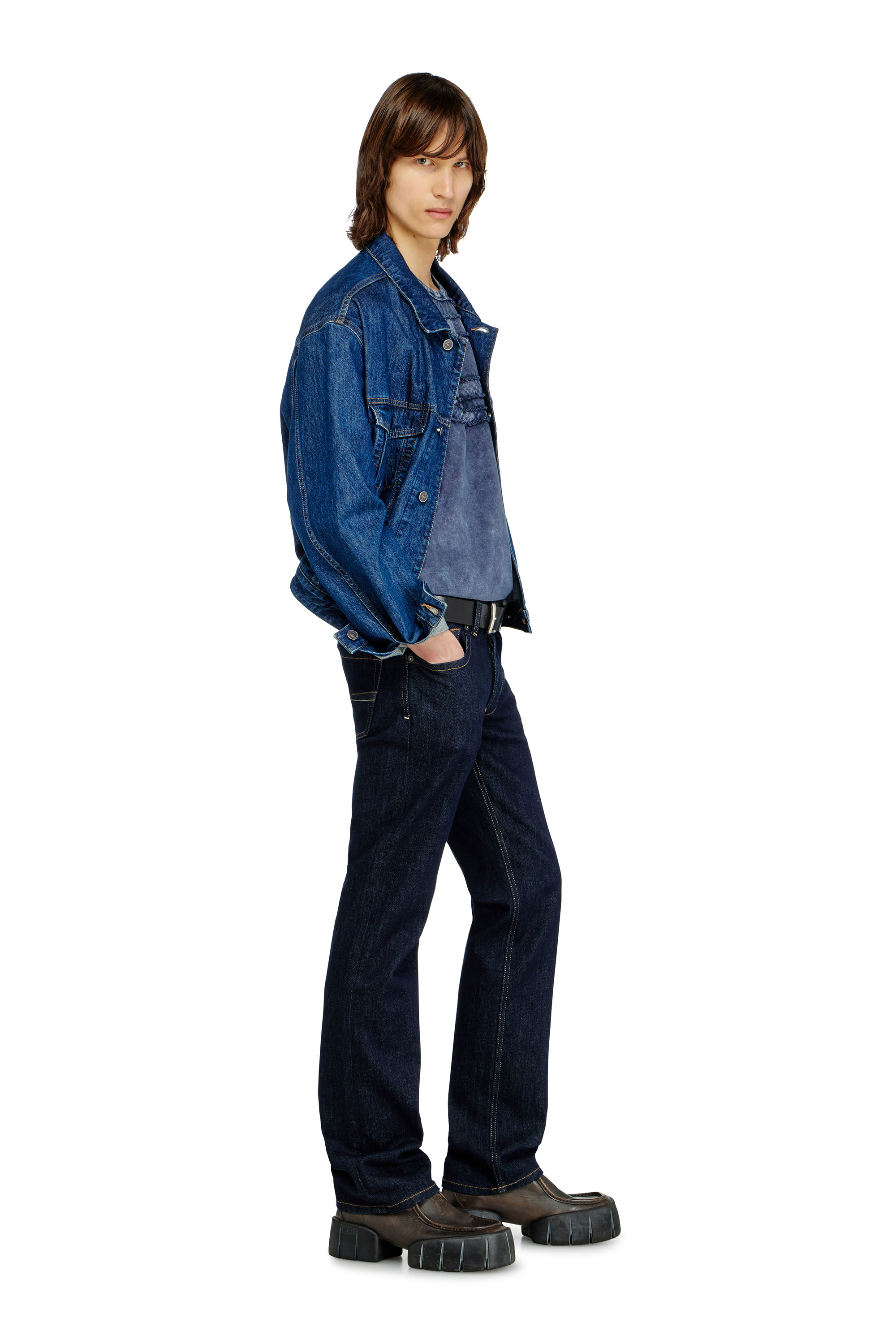 Diesel - Regular Jeans 1985 Larkee 0DBEJ Homme, Bleu Fonc&eacute; - Image 2