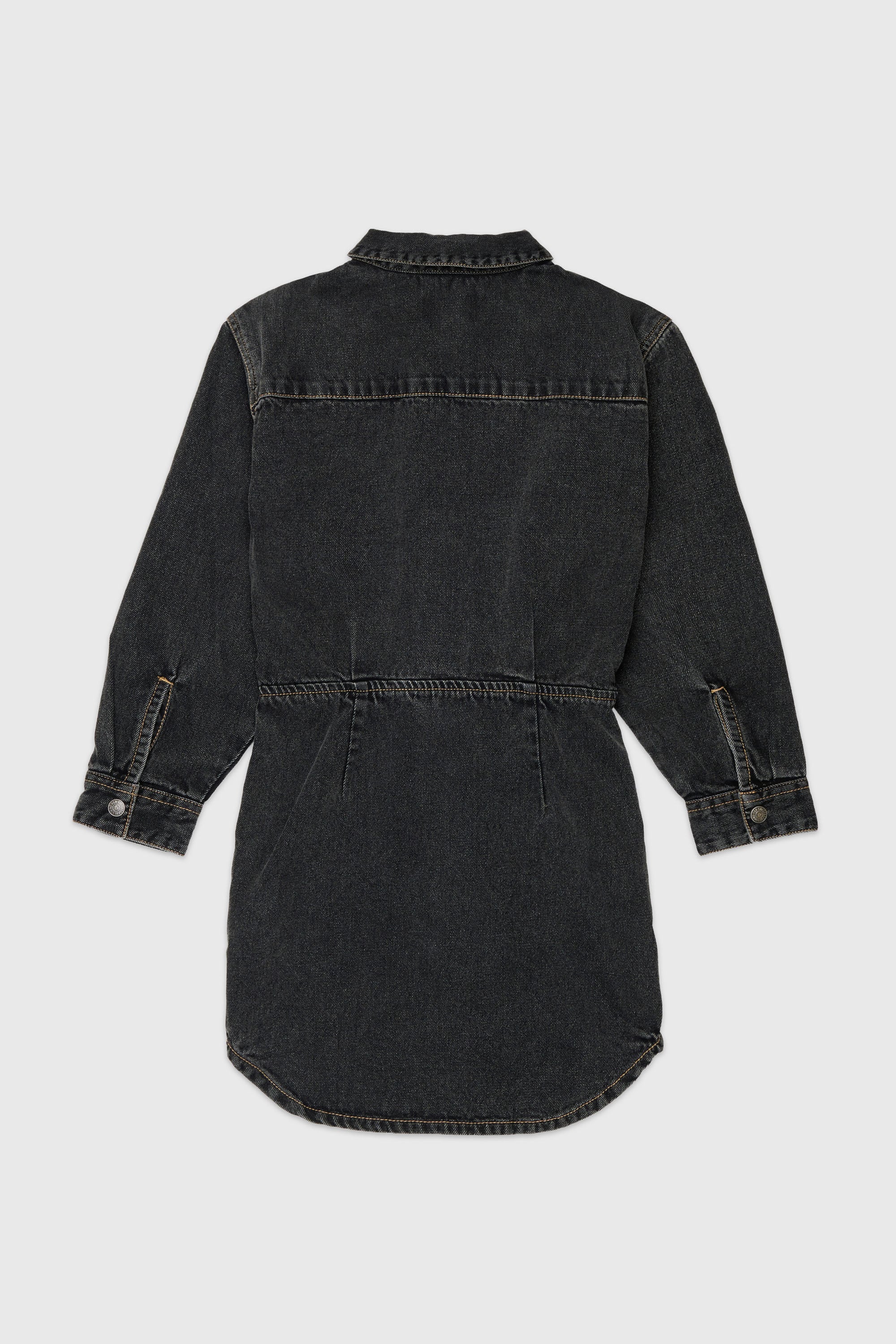Diesel - DESUSY, Robe-chemise en denim avec ceinture nou&eacute;e &agrave; la taille Femme in Noir - 2