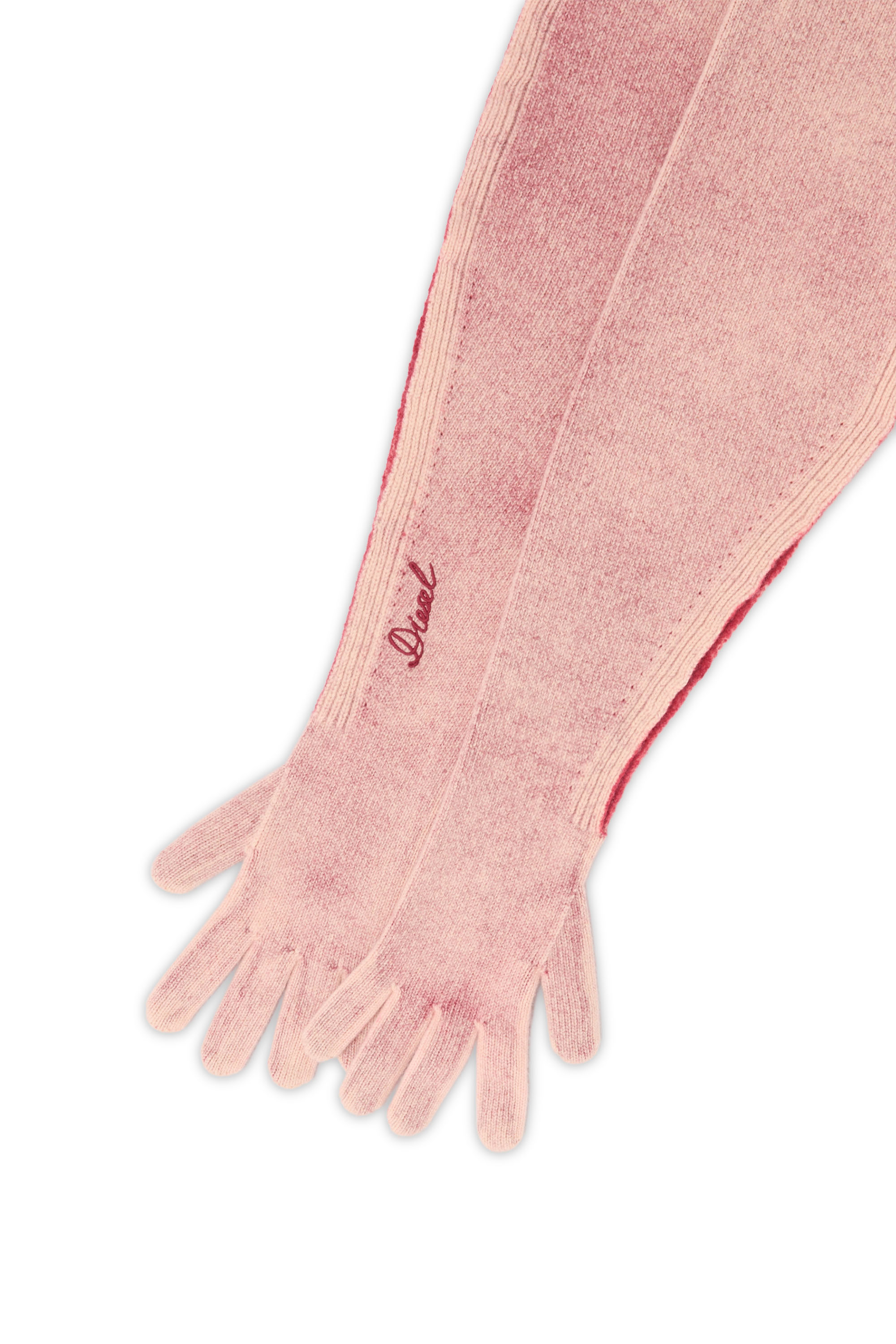Diesel - K-EVIN, Gant-&eacute;charpe hybride en laine bicolore Mixte in Rose - 2