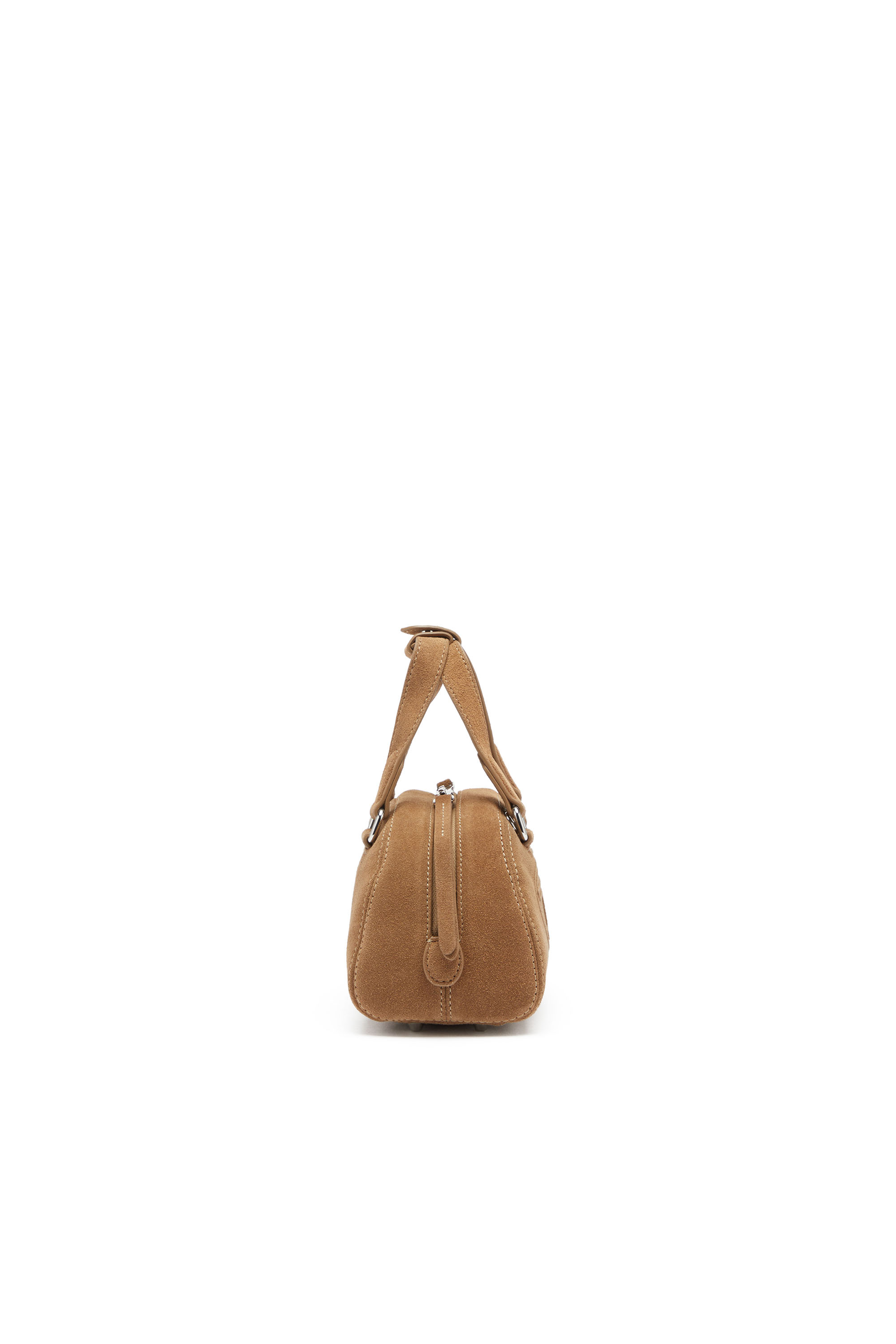 Diesel - 1DR DOME CROSSBODY, 1DR Dome-Mini sac bowling en daim Mixte in Beige - 3