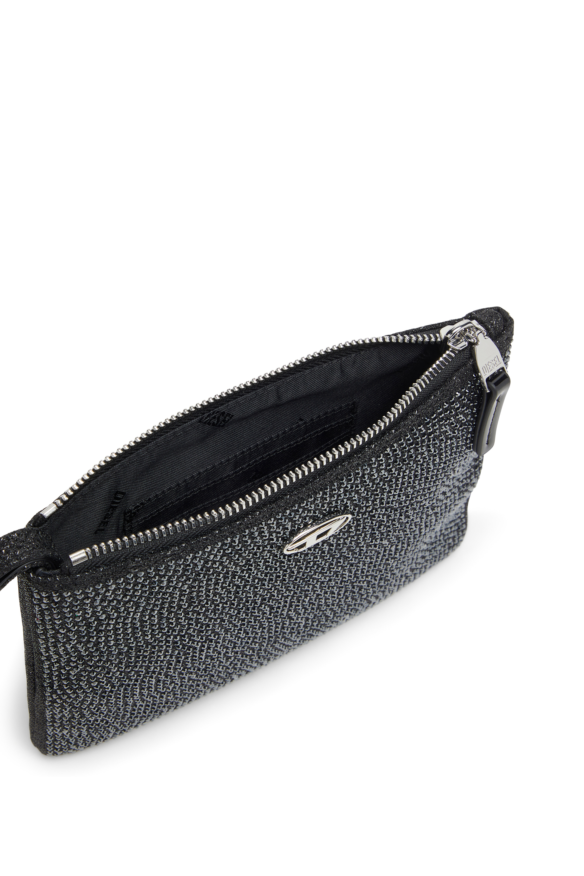 Diesel - PLAY POUCH II, Pochette en tissu lurex cristal Femme in Polychrome - 4