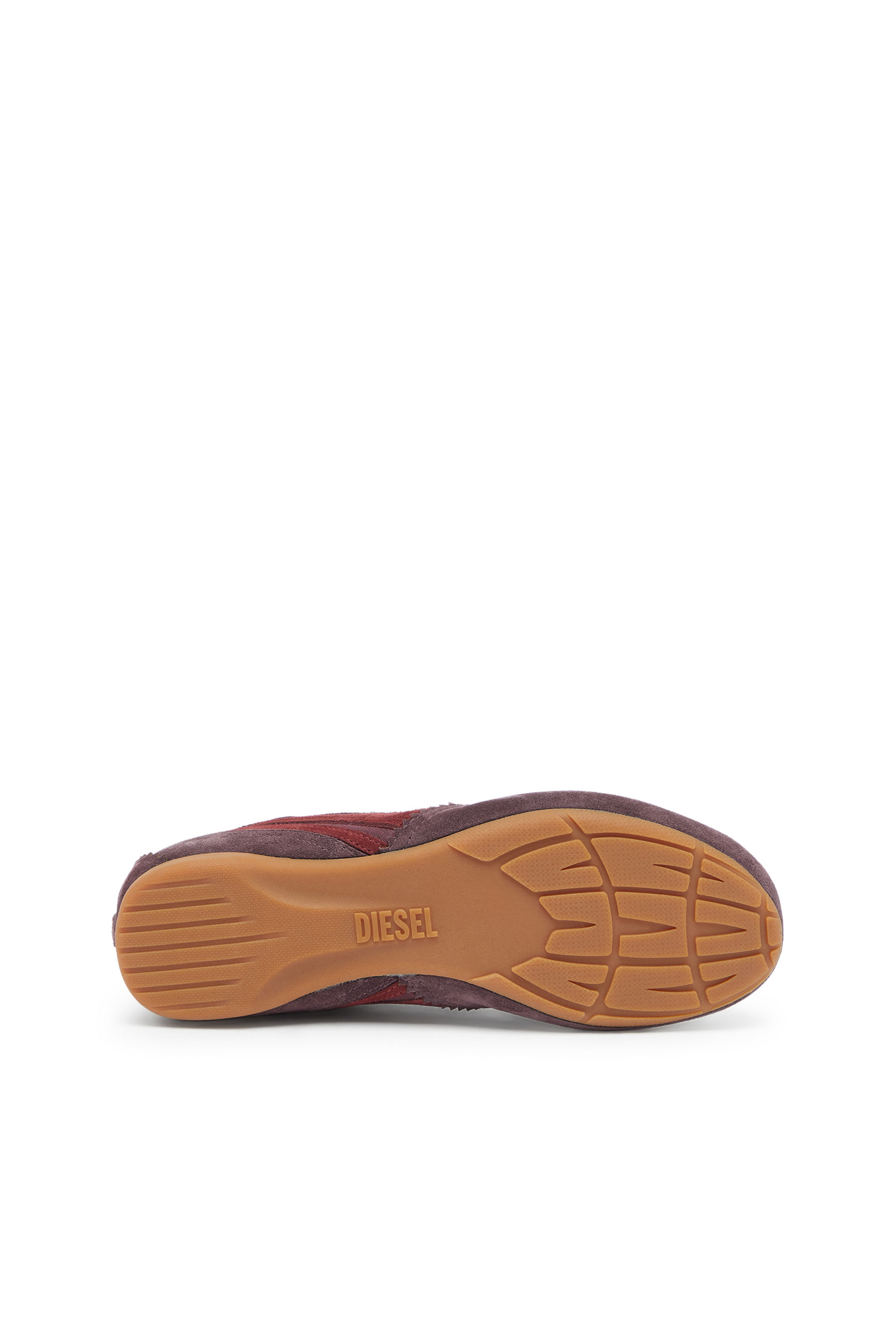 Diesel - D-MILE LOW II W, D-Mile-Baskets avec empi&egrave;cements en su&egrave;de Femme in Rouge - 4
