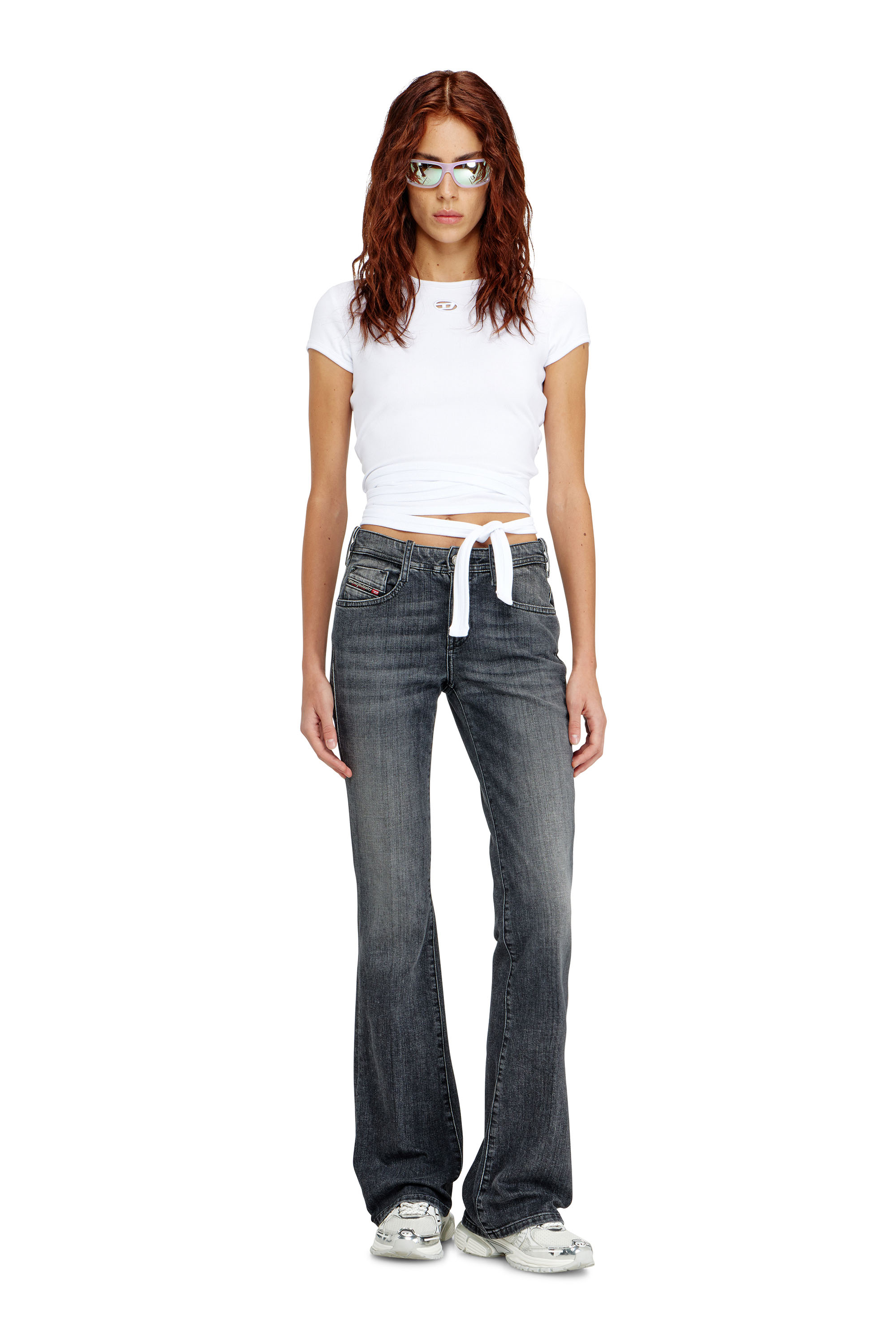 Diesel - Bootcut Jeans 1969 D-Ebbey 09K98 Femme, Noir/Gris fonc&eacute; - Image 2