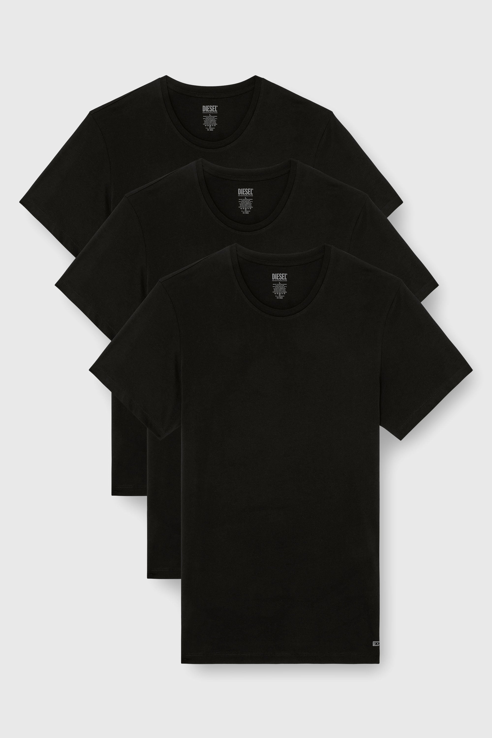 Diesel - RANDAL-D-BOX-3PACK, Lot de trois T-shirts Homme in Noir - 1