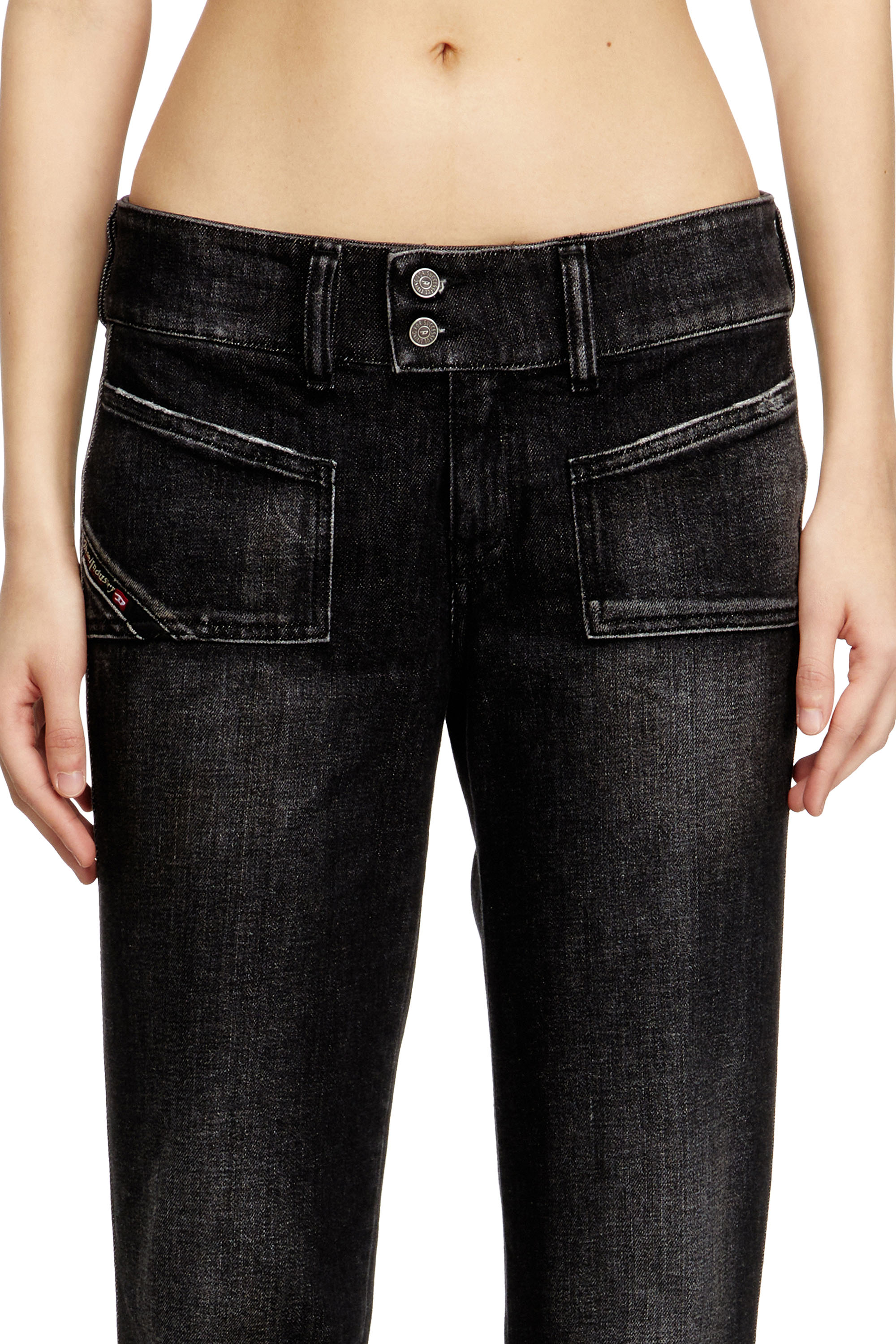Diesel - Bootcut Jeans D-Hush 09N50 Femme, Noir/Gris fonc&eacute; - Image 4