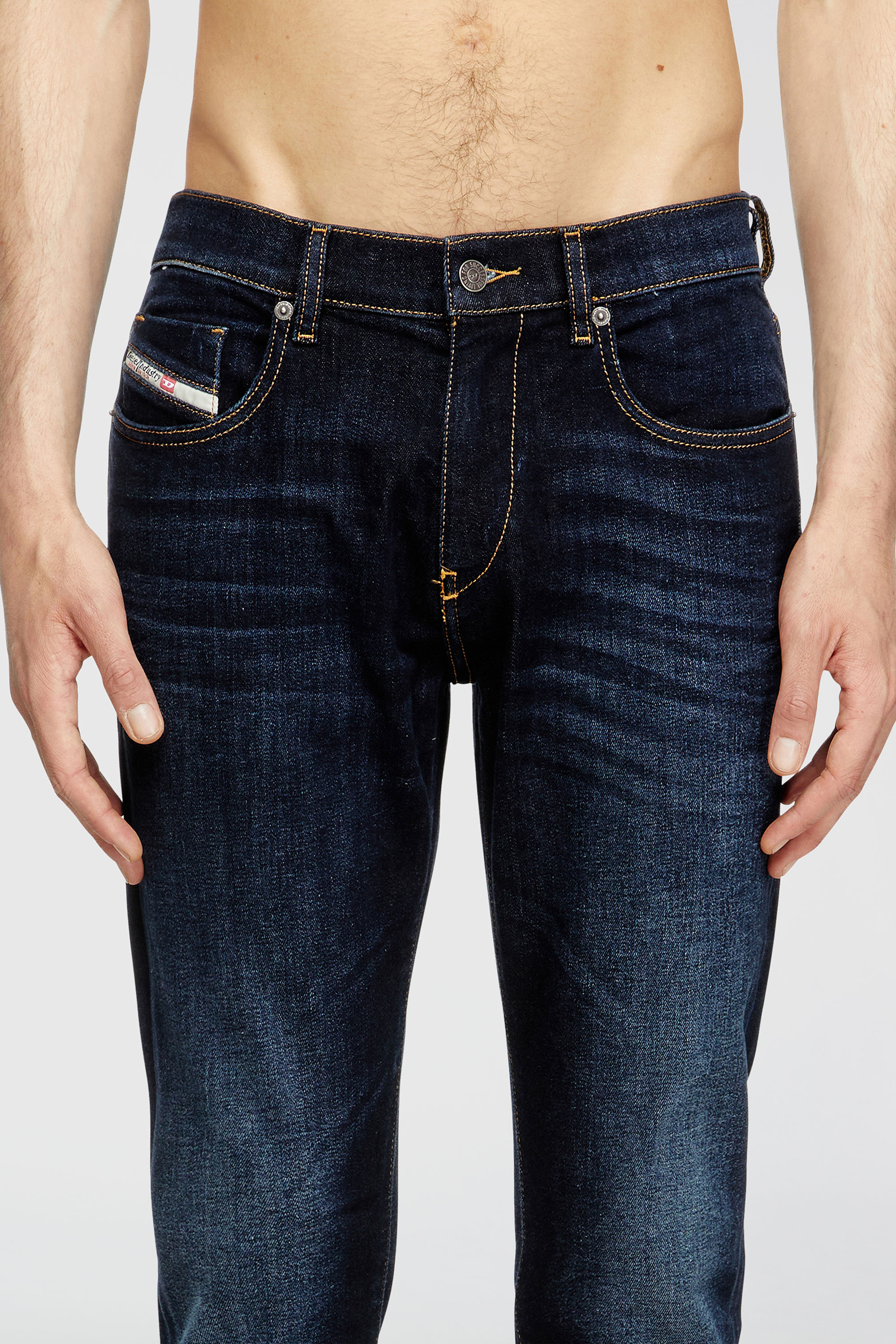 Diesel - Slim Jeans 2019 D-Strukt 009ZS Homme, Bleu Fonc&eacute; - Image 5