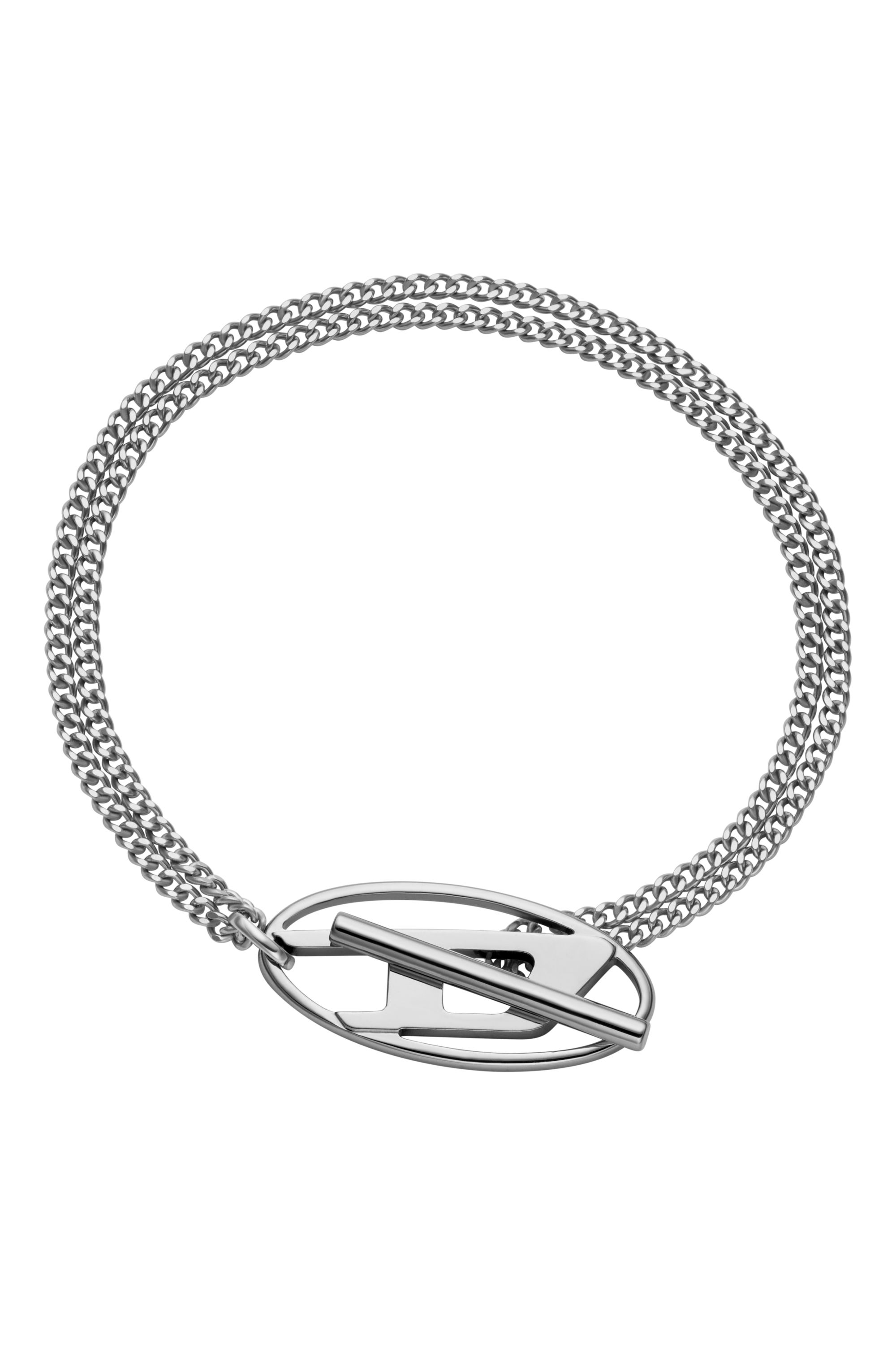Diesel - DX1535040, Bracelet chaîne en acier inoxydable Mixte in Gris argenté - 1