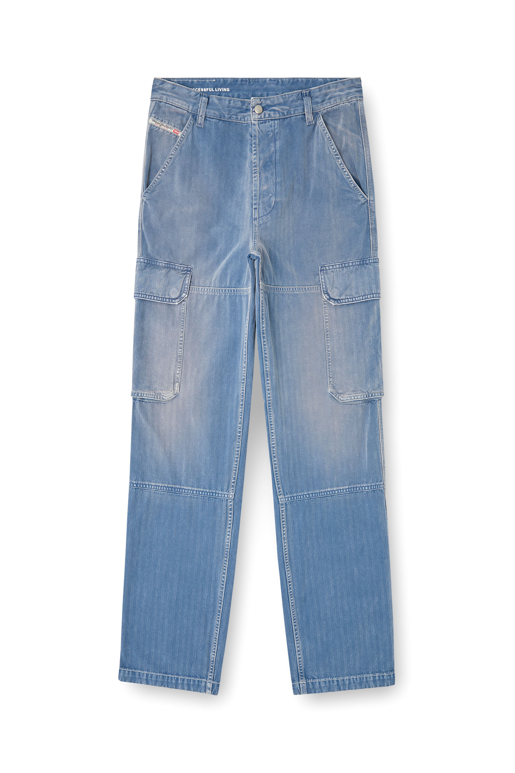 Diesel - Regular Jeans D-Uty 09M93 Homme, Bleu - Image 2
