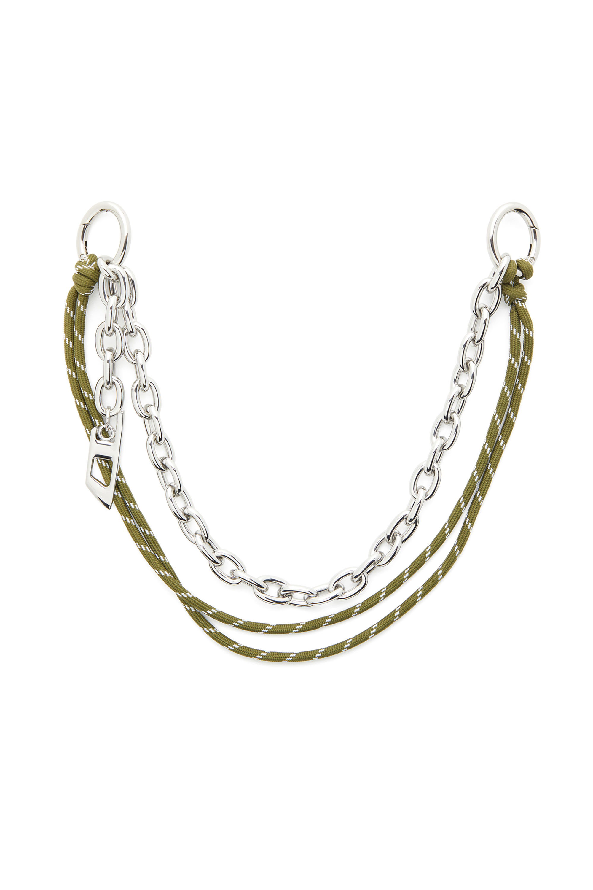 CHAIN-D L, Gris argenté/Vert