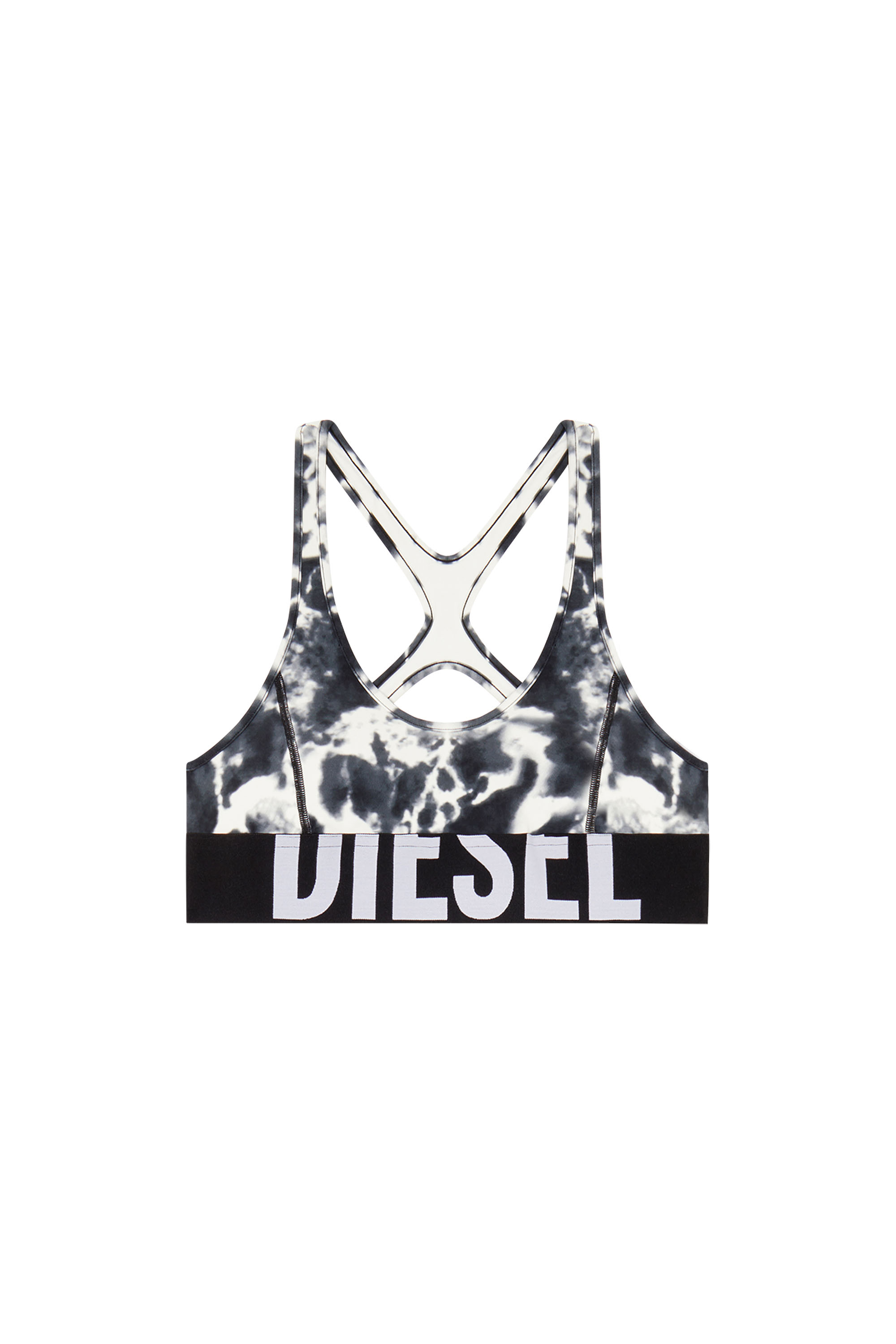 Diesel - ALLISON-D-POP, Soutien-gorge de sport en microfibre imprim&eacute;e Femme in Polychrome - 2