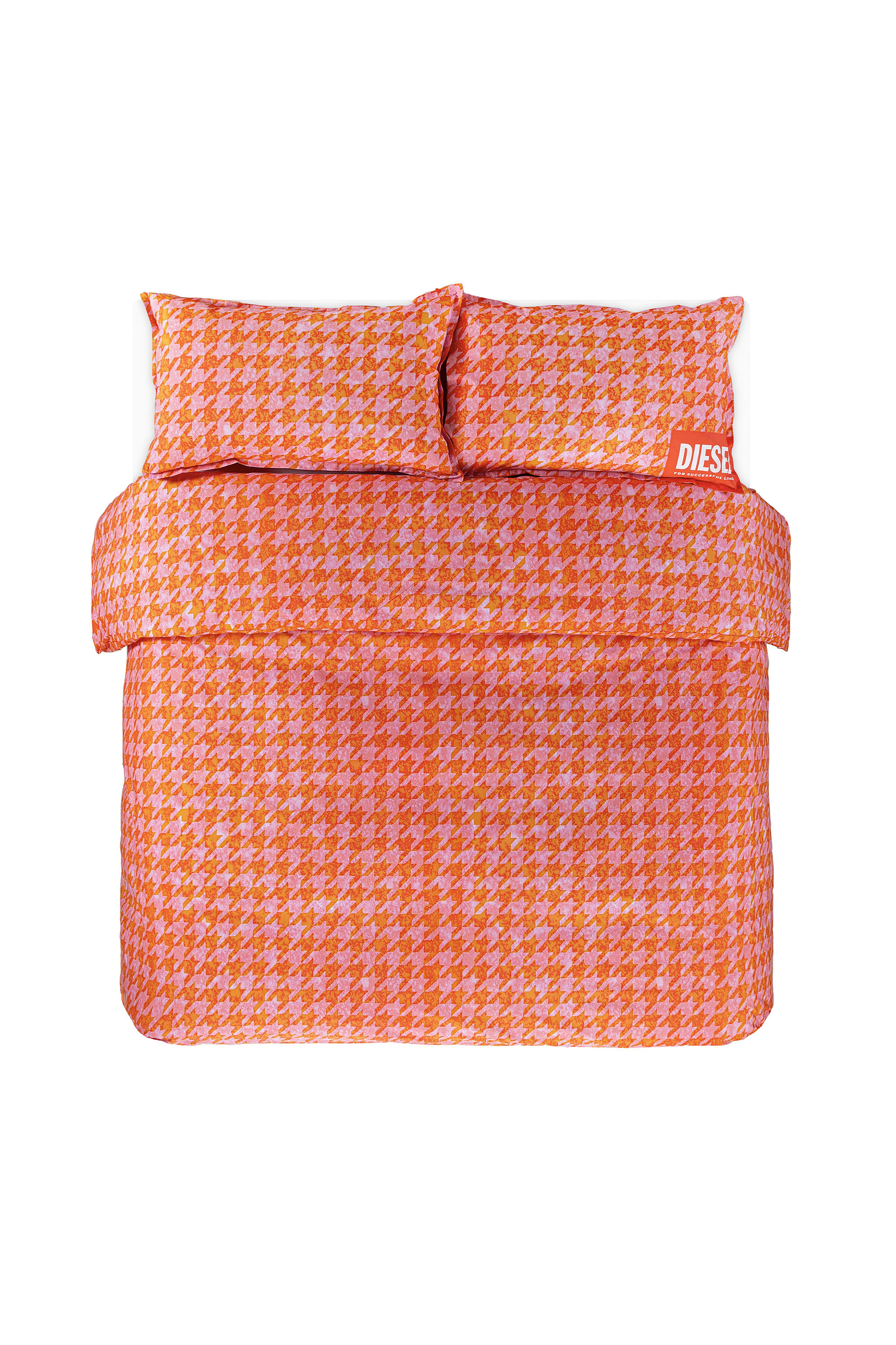 Diesel - 1018105  DROP PINK/RED PERCALE DUVET COV, Parure de lit en percale pour lit queen size Mixte in Orange - 1