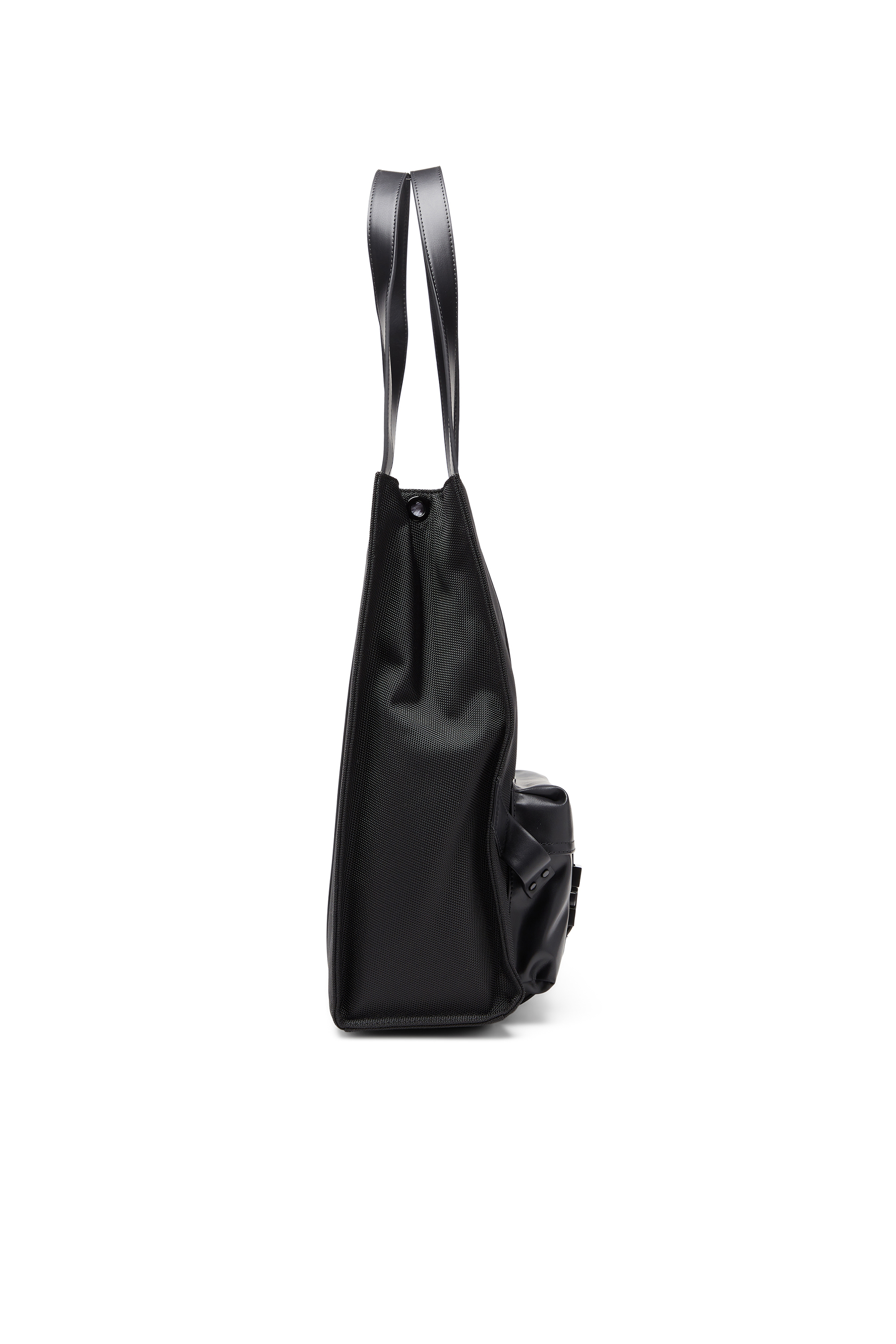 Diesel - MULTI-PKTS TOTE X, Multi-Pkts - Sac cabas avec poche &agrave; rabat et zip Mixte in Noir - 4