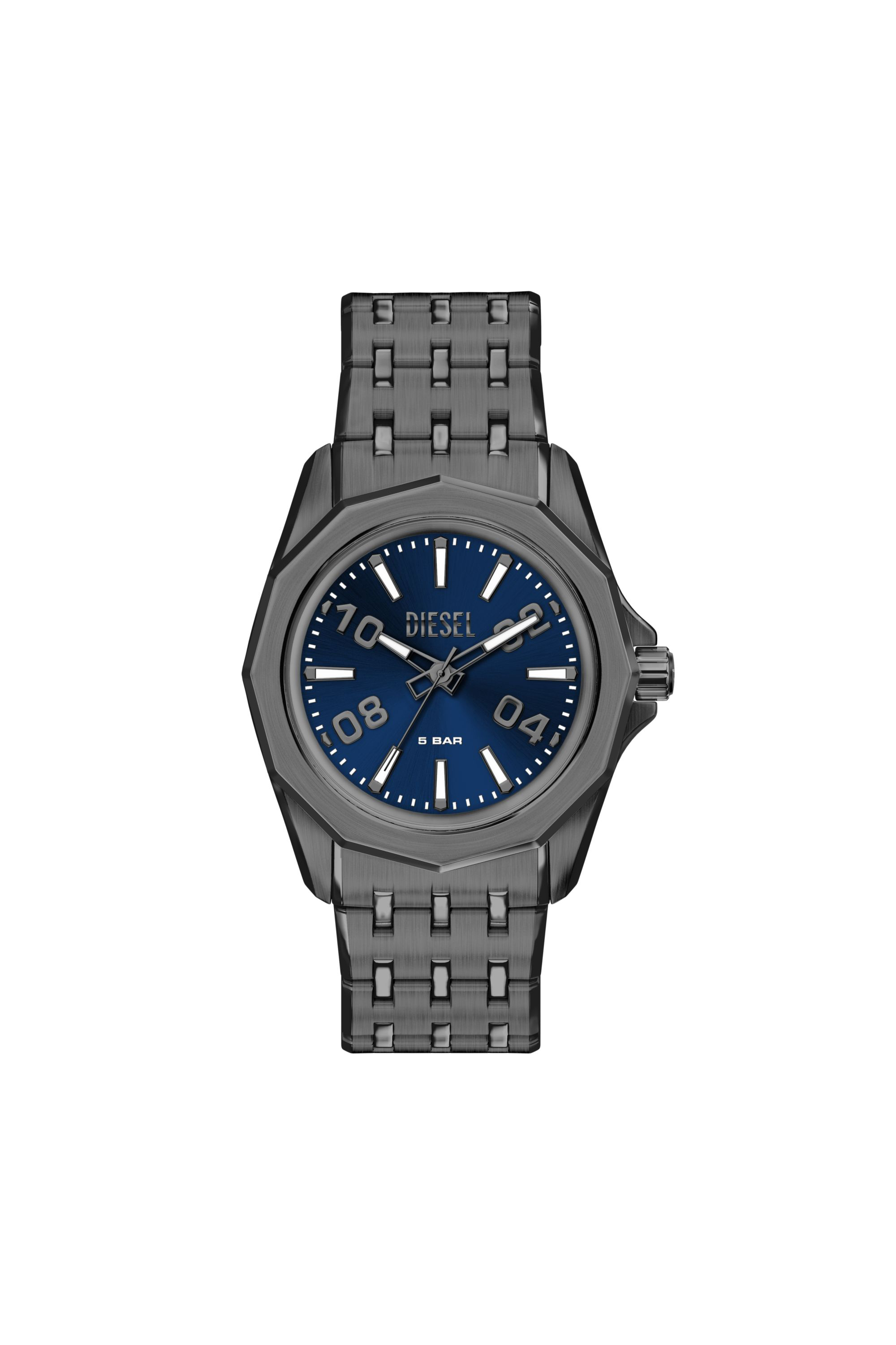 Diesel - DZ2238 WATCH, Montre Stinger en acier inoxydable gunmetal Homme in Gris - 1